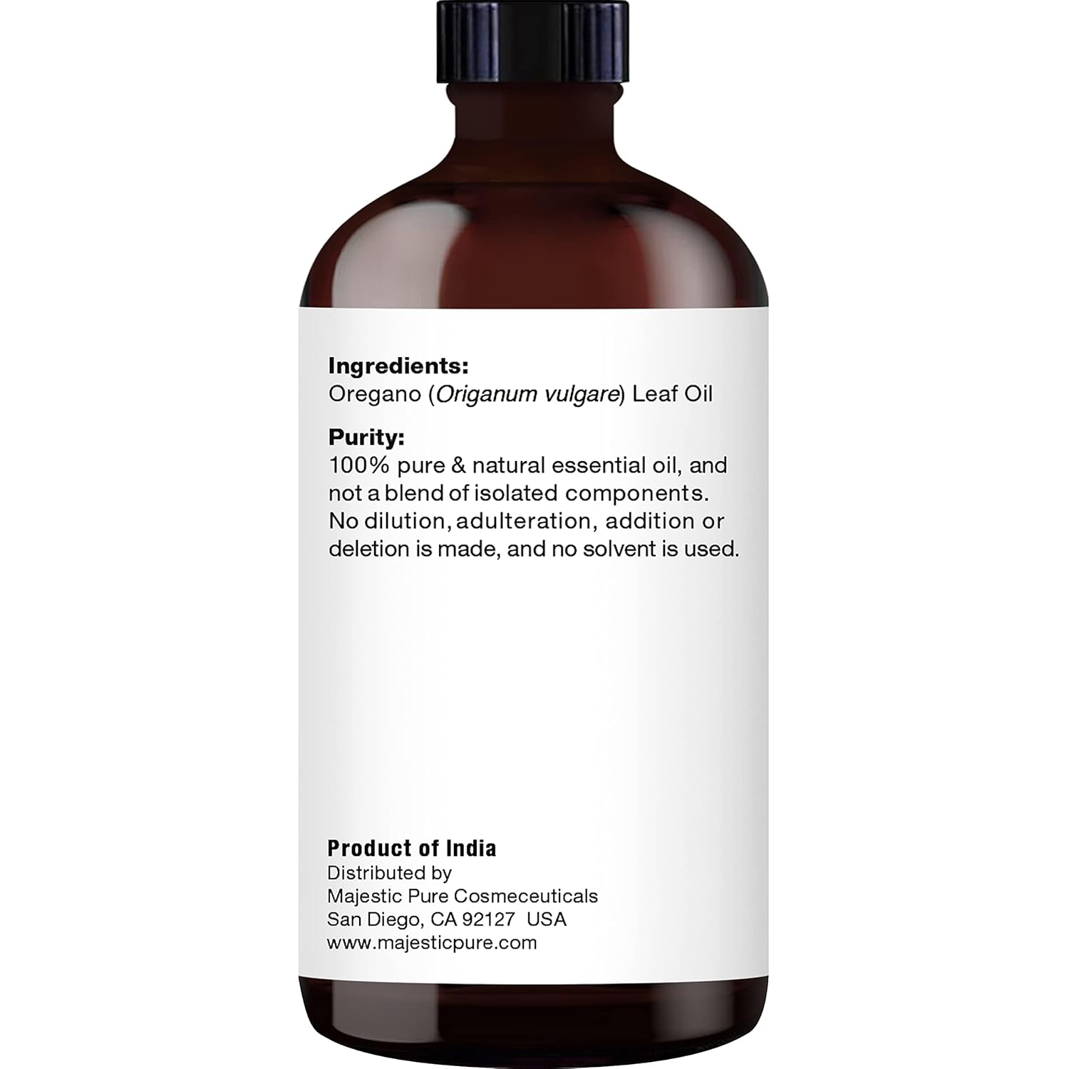 MAJESTIC PURE Oregano Essential Oil | 100% Pure and Natural Oregano Oil | Premium Grade Essential Oils for Hair Care, Home Diffusers, Skin, Aromatherapy, Massage and Humidifiers | 4 Fl Oz 24hrsmart