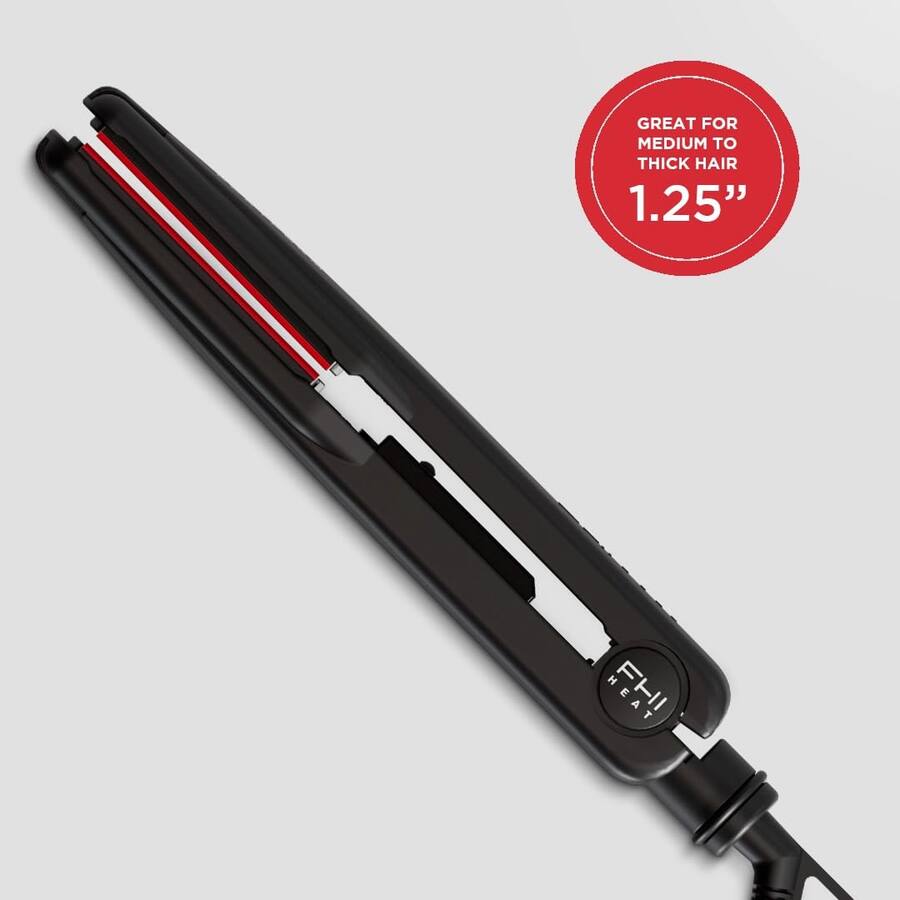 FHI Heat Signature Hair Straightener Straightening Ceramic Flat Iron Black 1.25" - 24hrsmart