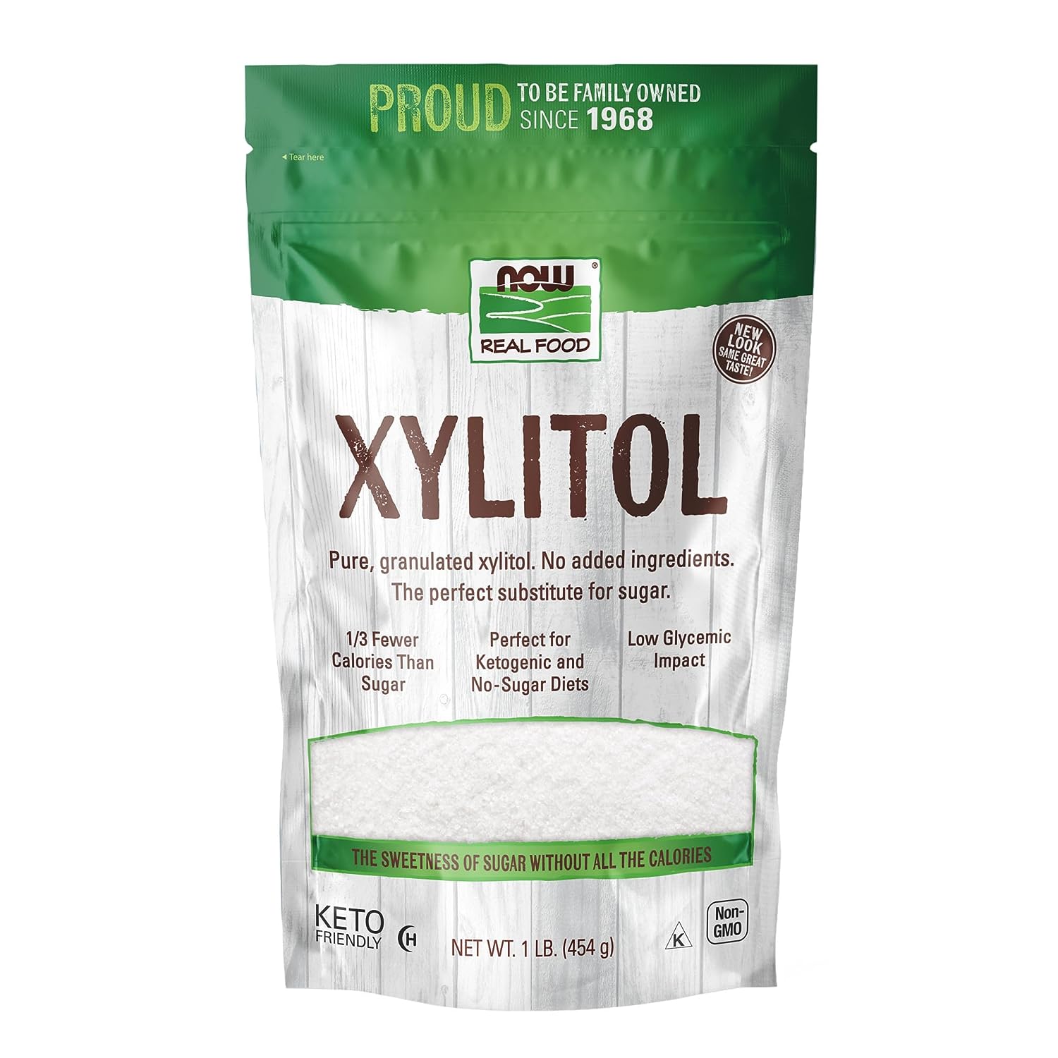 Now Real Food Xylitol, 1 lb 24Hr Smart