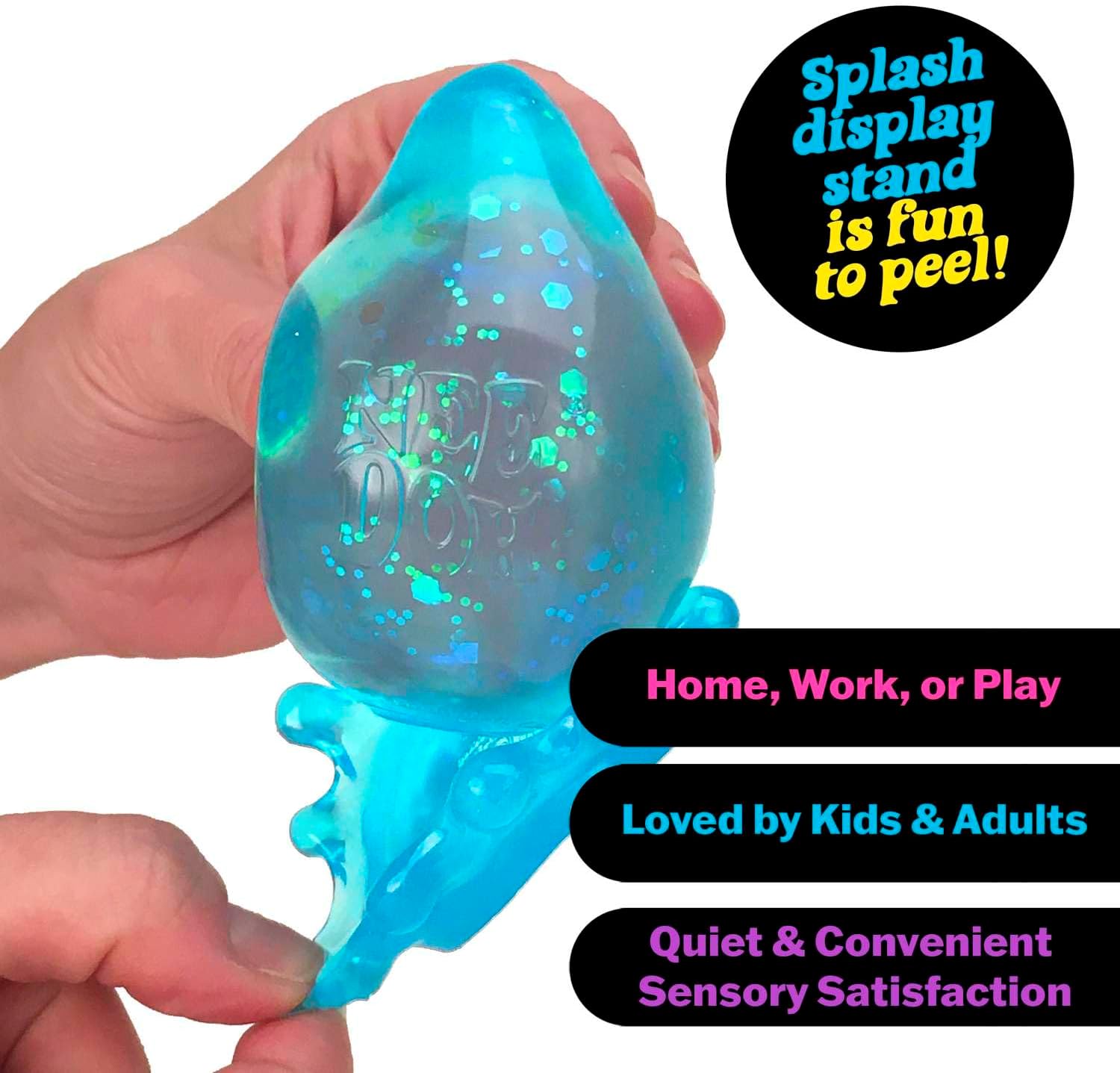 Schylling NeeDoh Dream Drop - Sensory Squeeze Toy with Dreamy Smooth Squeeze - 3" Tall - Color May Vary (Pack of 1) 24Hr Smart