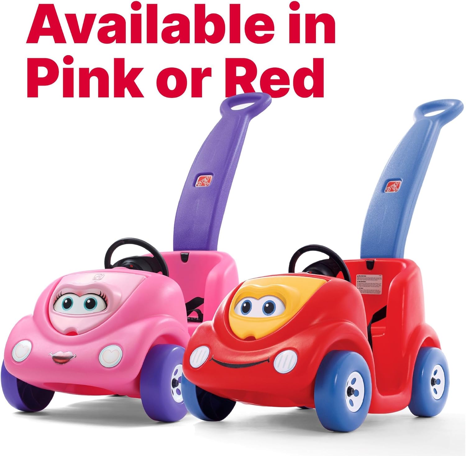 Step2 Push Around Buggy Kids Push Car, Ride On Toy, Stroller Substitute, Includes Seat Belt & Horn, Made of Durable Plastic, Max Weight 50 lbs., For Toddlers 1.5-4 Years Old, Pink 24hrsmart