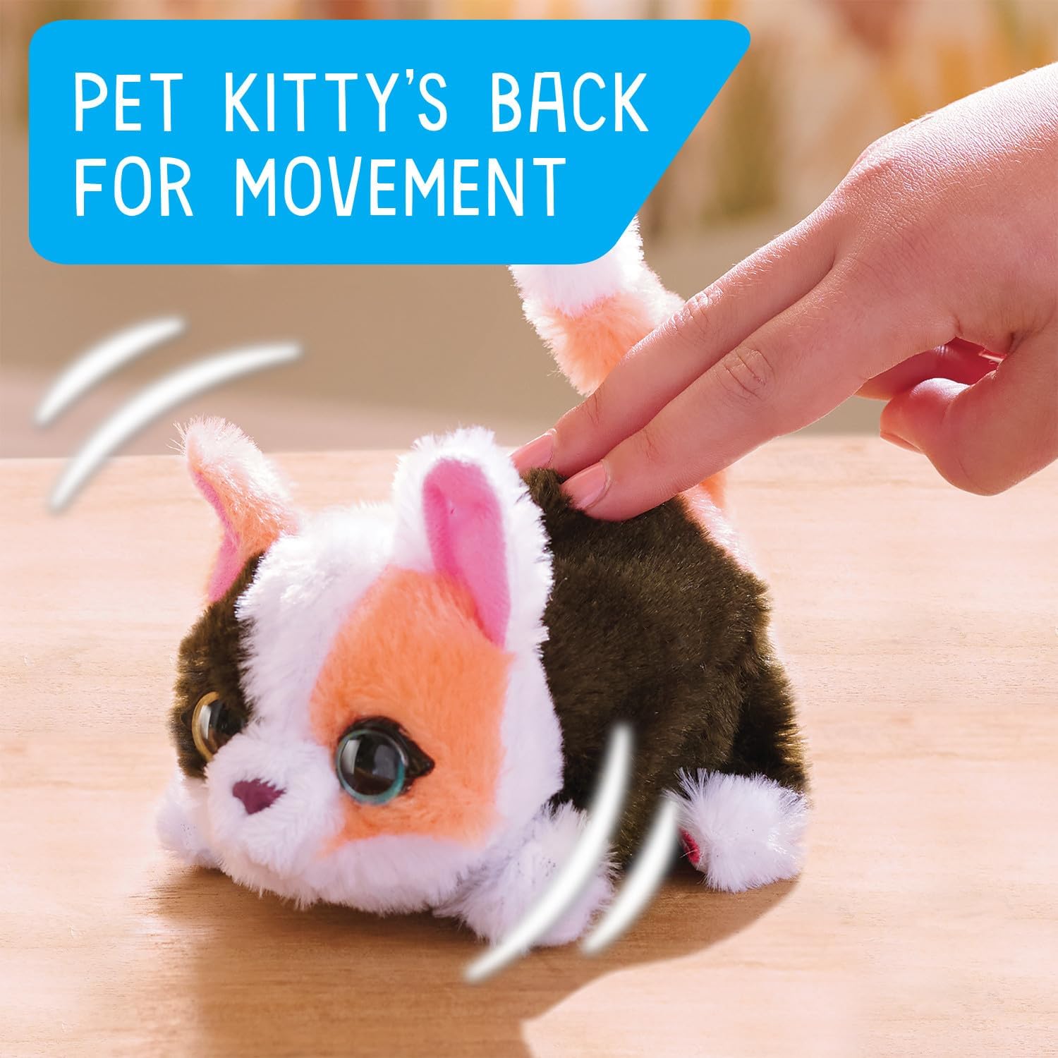 furReal My Minis Kitty Interactive Toy, Small Plush Kitty with Motion, Stuffed Animals, Kids Toys for Ages 4 Up by Just Play 24Hr Smart