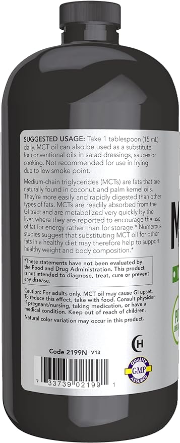 Now Foods MCT Oil Liquid 24Hr Smart