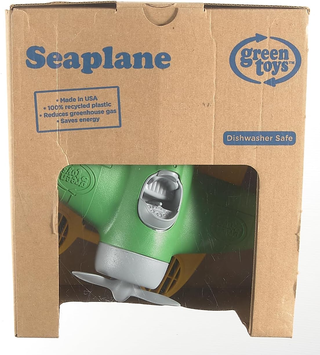 Green Toys Seaplane in Green Color - BPA Free, Phthalate Free Floatplane for Improving Pincers Grip. Toys and Games ,9 x 9.5 x 6 inches 24Hr Smart