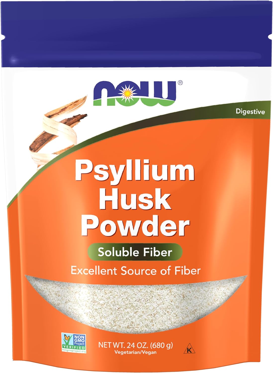 Now Foods Psyllium Husk Powder, 24 oz. 24Hr Smart