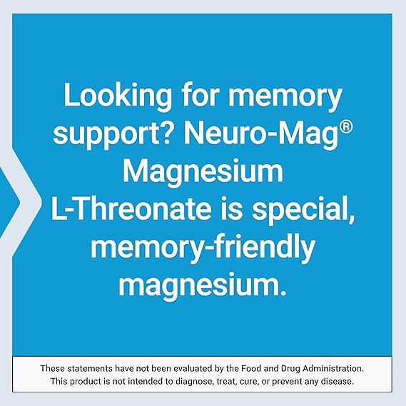 Neuro-Mag Magnesium L-Threonate from 2000 mg Magtein - Life Extension (90 Capsules) - 24hrsmart
