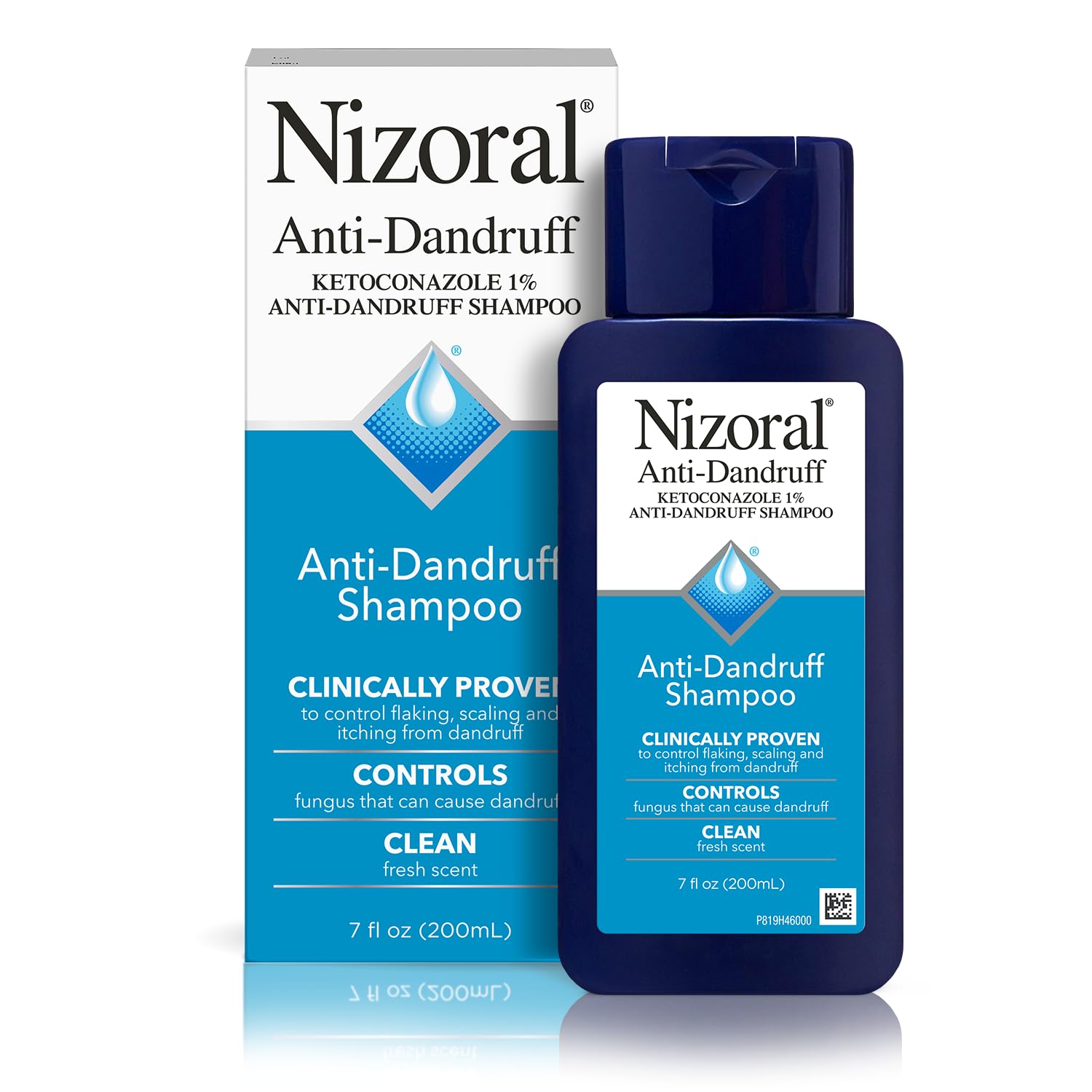 Nizoral Anti-Dandruff Shampoo with 1% Ketoconazole, Fresh Scent, 7 Fl Oz 24Hr Smart