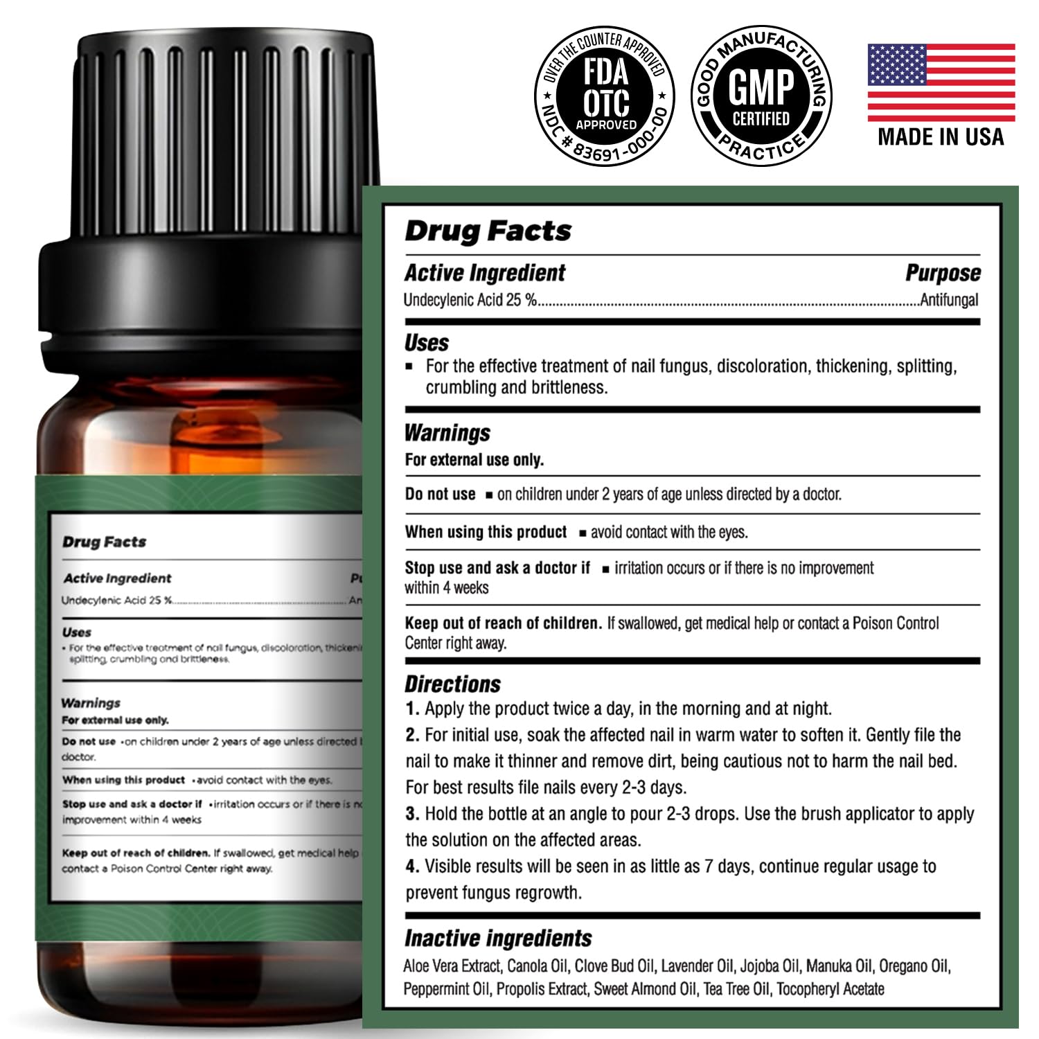 Toenail Fungus Treatment Extra Strength - Best nail fungus treatment for fingernails, nail repair, toenail softener, yellow toenail treatment, ingrown nails and foot fungus treatment extra strength 24Hr Smart