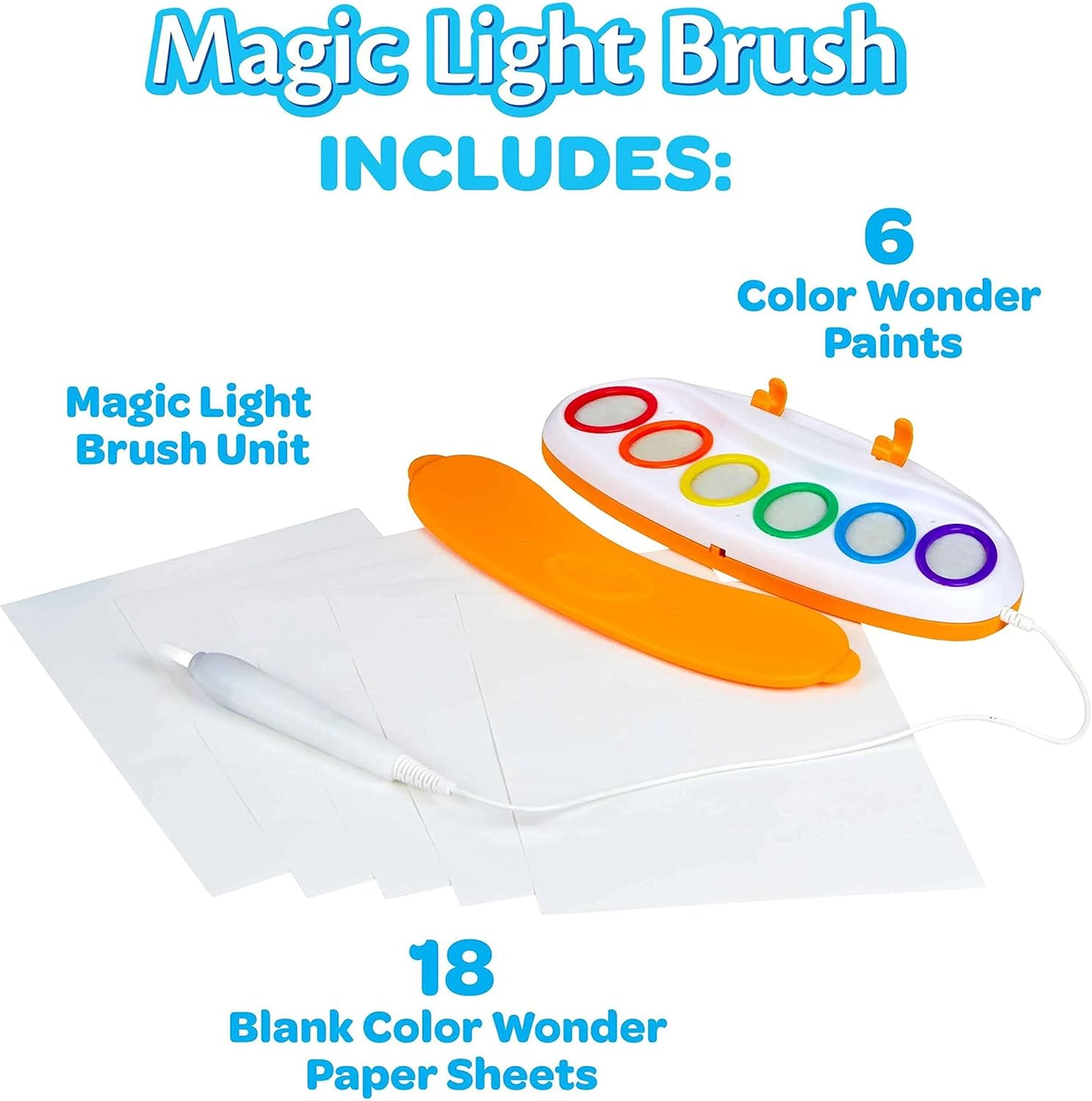 Crayola Color Wonder Magic Light Brush, Mess Free Painting Station for Kids, Gift for Kids, Toddler Toys & Activities, Ages 3, 4, 5 24Hr Smart