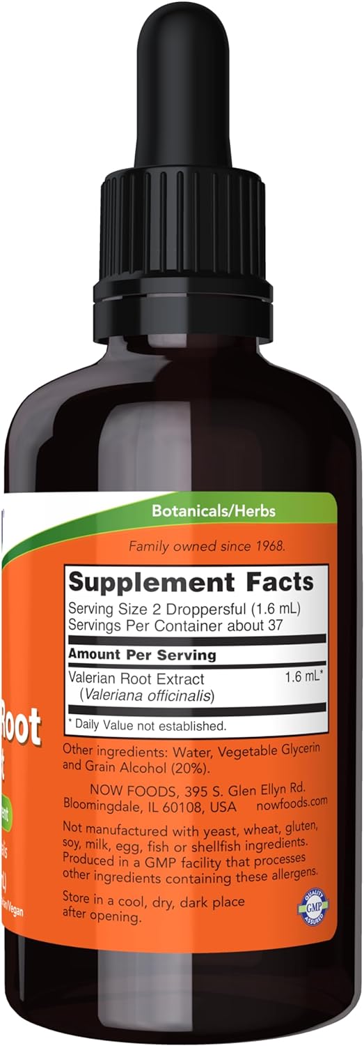 NOW Foods Valerian Root Extract, 2 fl. oz. 24Hr Smart
