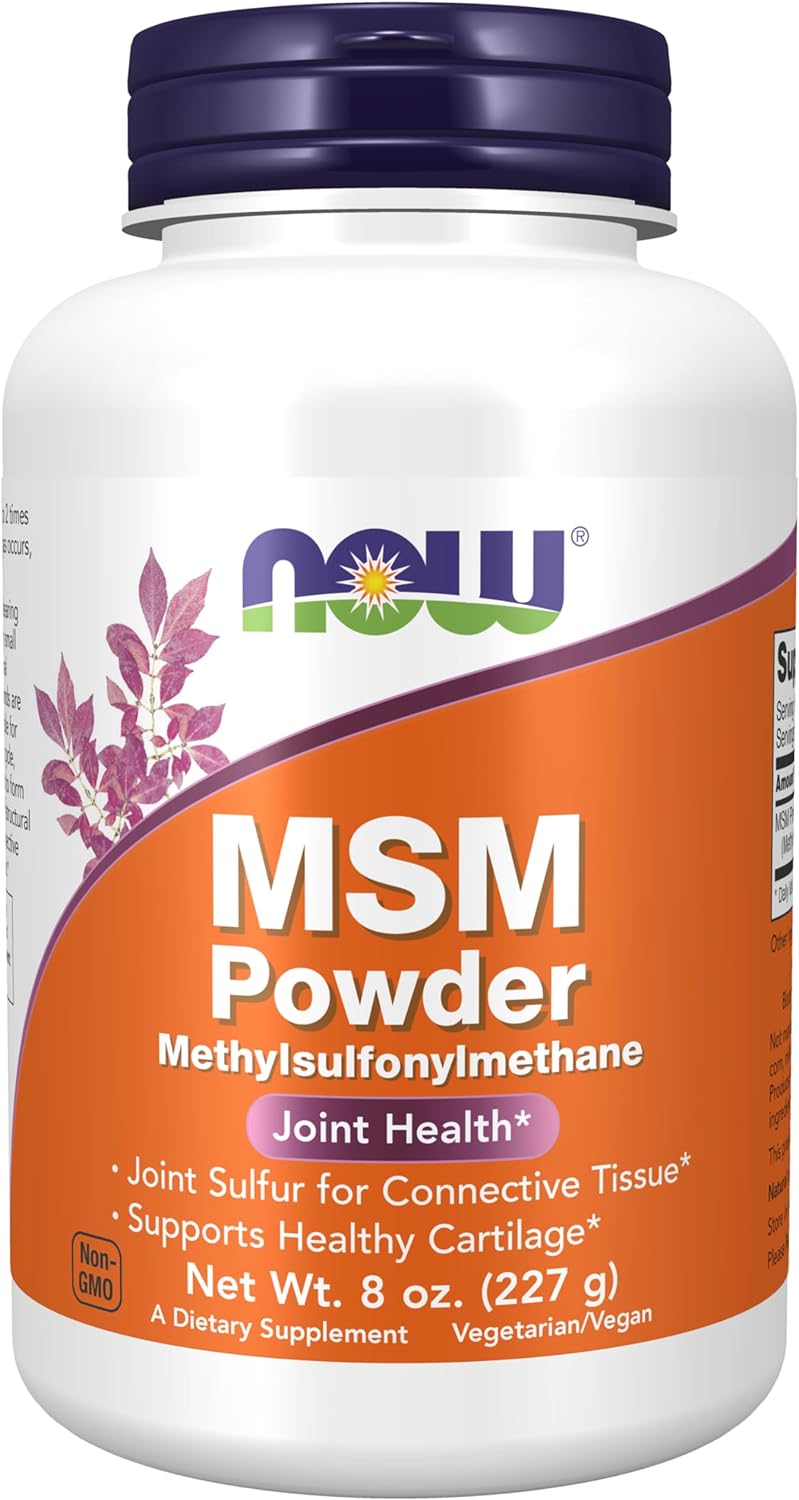 NOW Foods MSM, 1800 mg, 8 oz Powder 24Hr Smart
