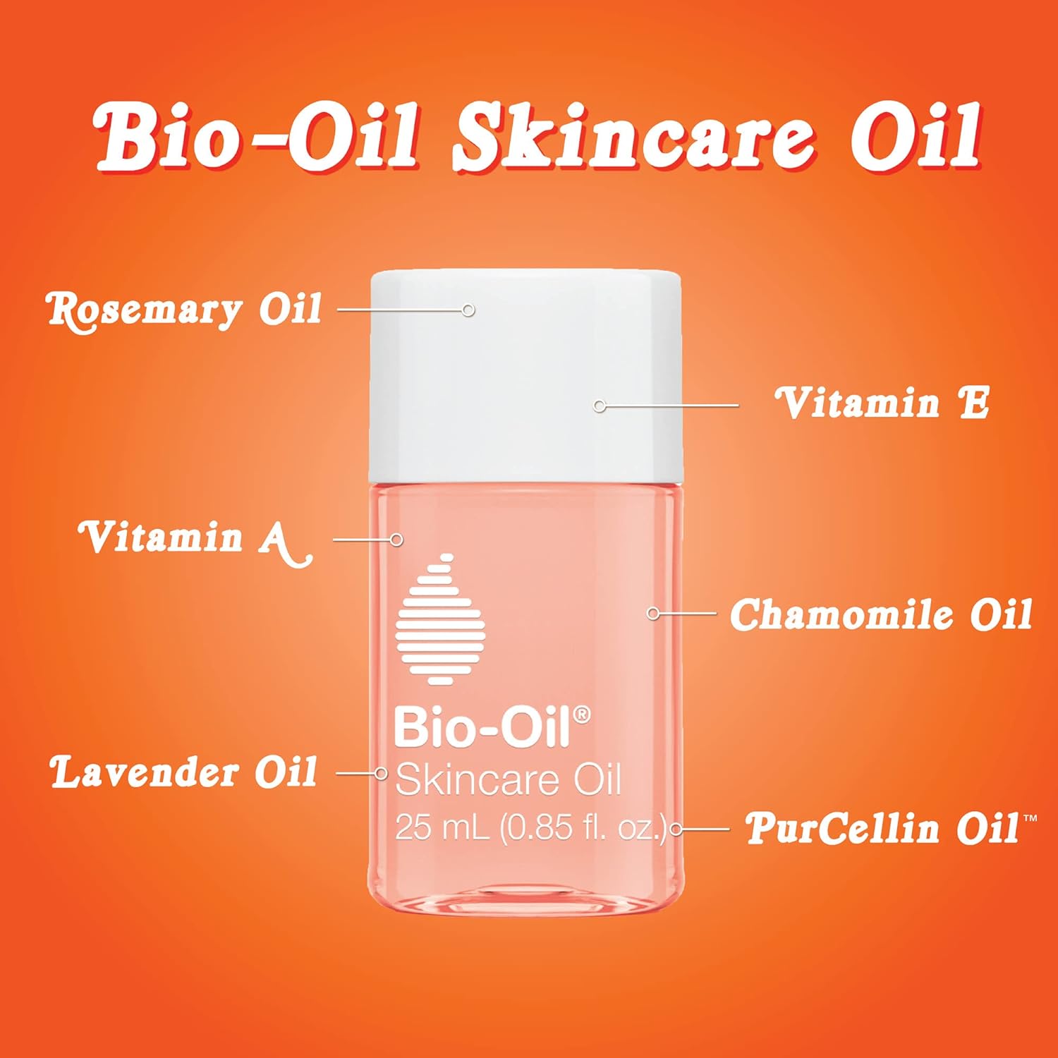 Bio-Oil Skincare Body Oil, Vitamin E, Serum for Scars & Stretchmarks, Face & Body Moisturizer, 2 oz, All Skin Types - 24hrsmart