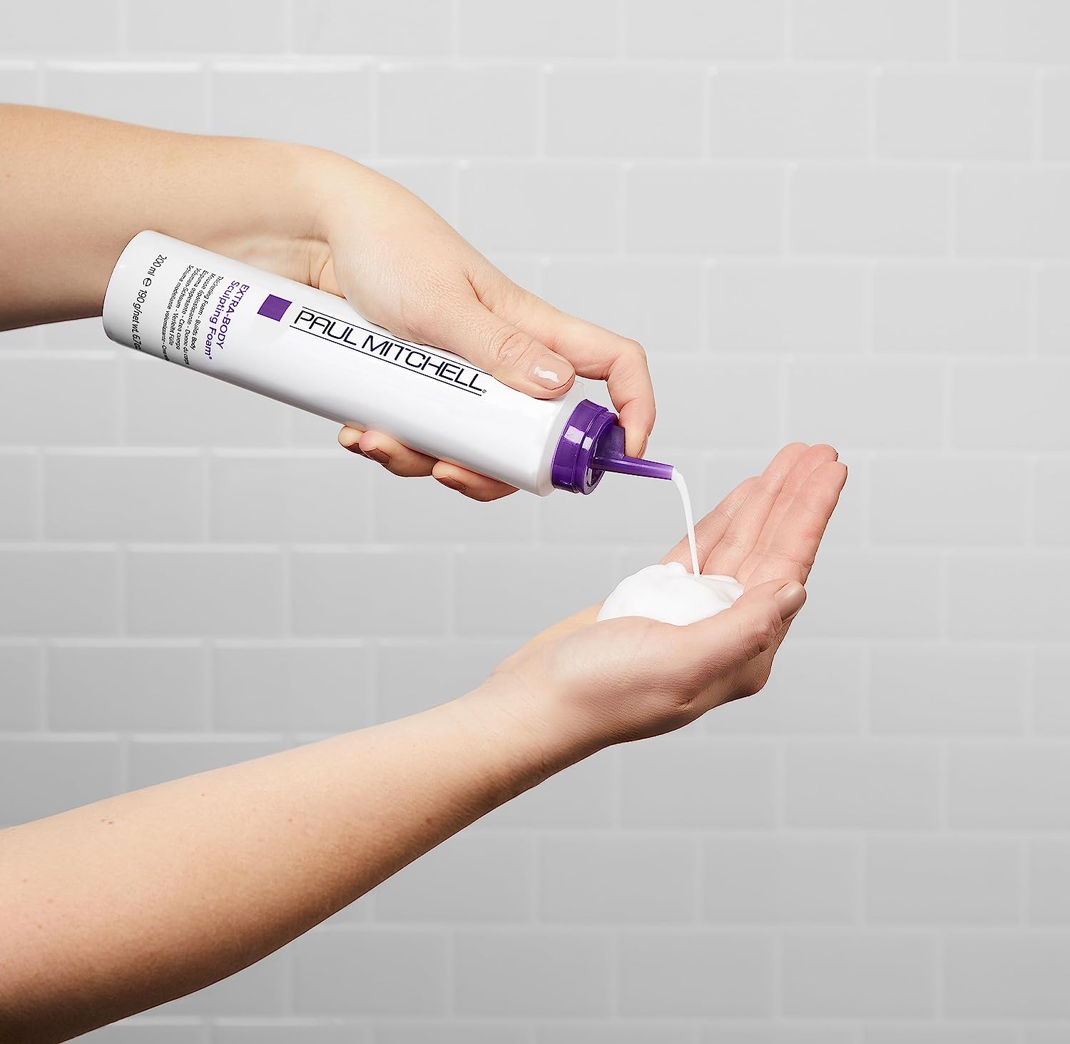 Paul Mitchell Extra-Body Sculpting Foam, Thickens + Builds Body, For Fine Hair 24Hr Smart