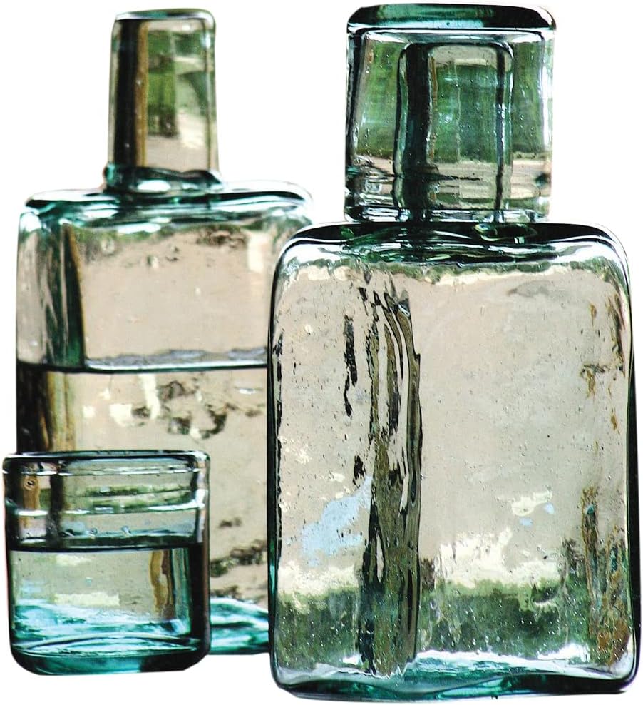 Kalalou Bedside Water Carafe and Drinking Glass, One Size, Green - 24hrsmart