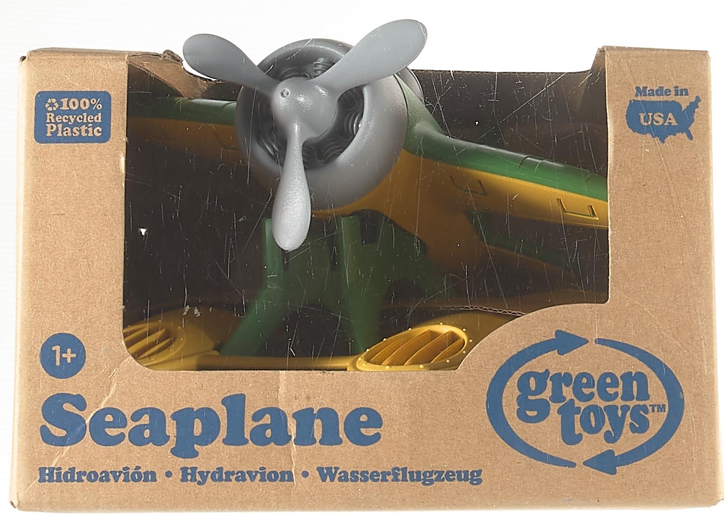 Green Toys Seaplane in Green Color - BPA Free, Phthalate Free Floatplane for Improving Pincers Grip. Toys and Games ,9 x 9.5 x 6 inches 24Hr Smart