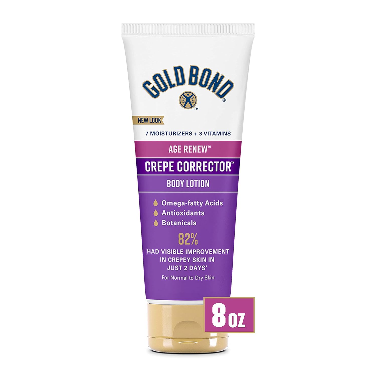 Gold Bond Age Renew Crepe Corrector Body Lotion, Replenishing & Smoothing Formula, 8 oz. - 24hrsmart