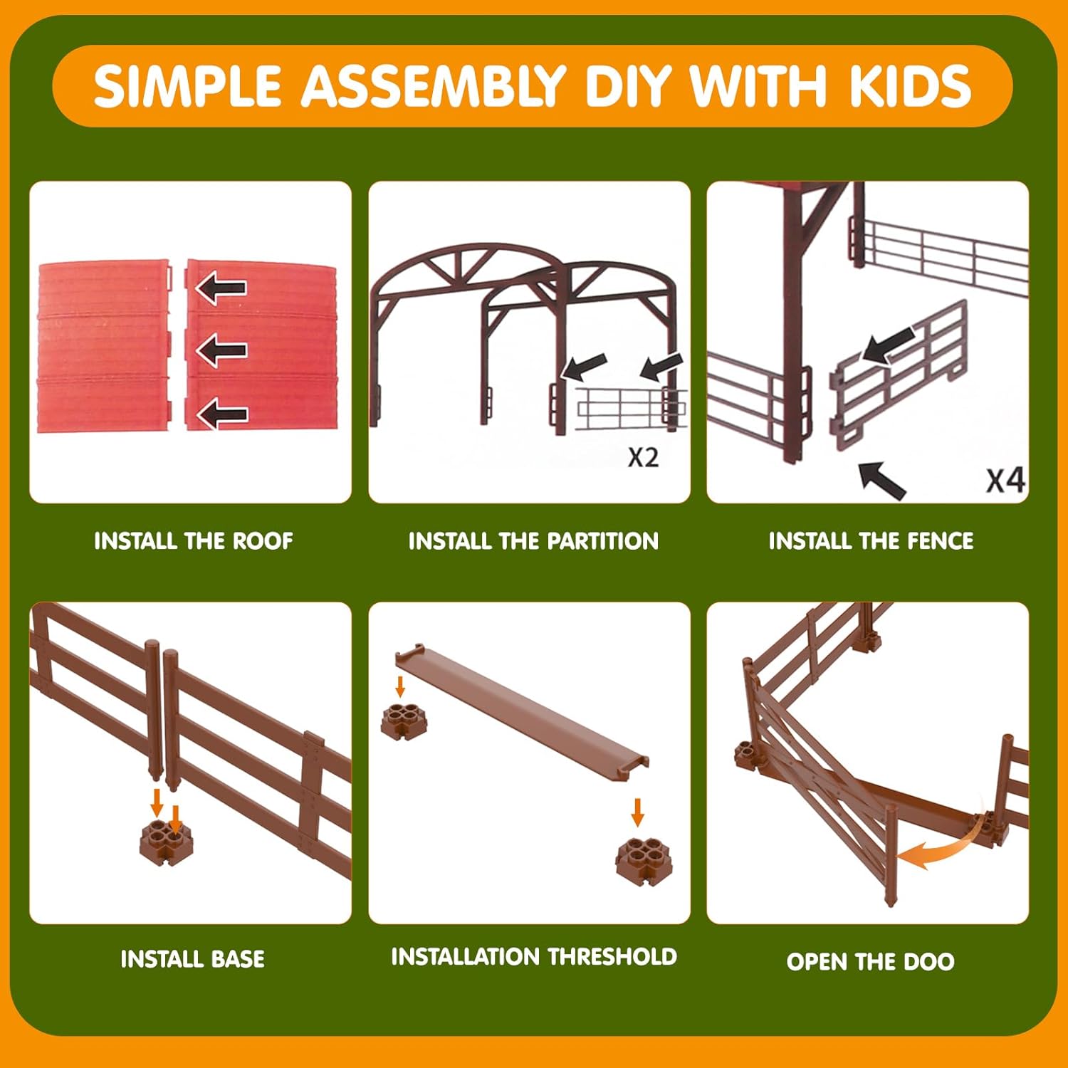 Dwi Dowellin Kids Tractor Toy Farm Playset,Toddlers Farm Vehicle Toys with Light&Sound,69 PCS Farm Toys Set with Farm Animals Fences Farmers for Kids 3-12 Years Old Boys Girls Birthday Gift 24hrsmart