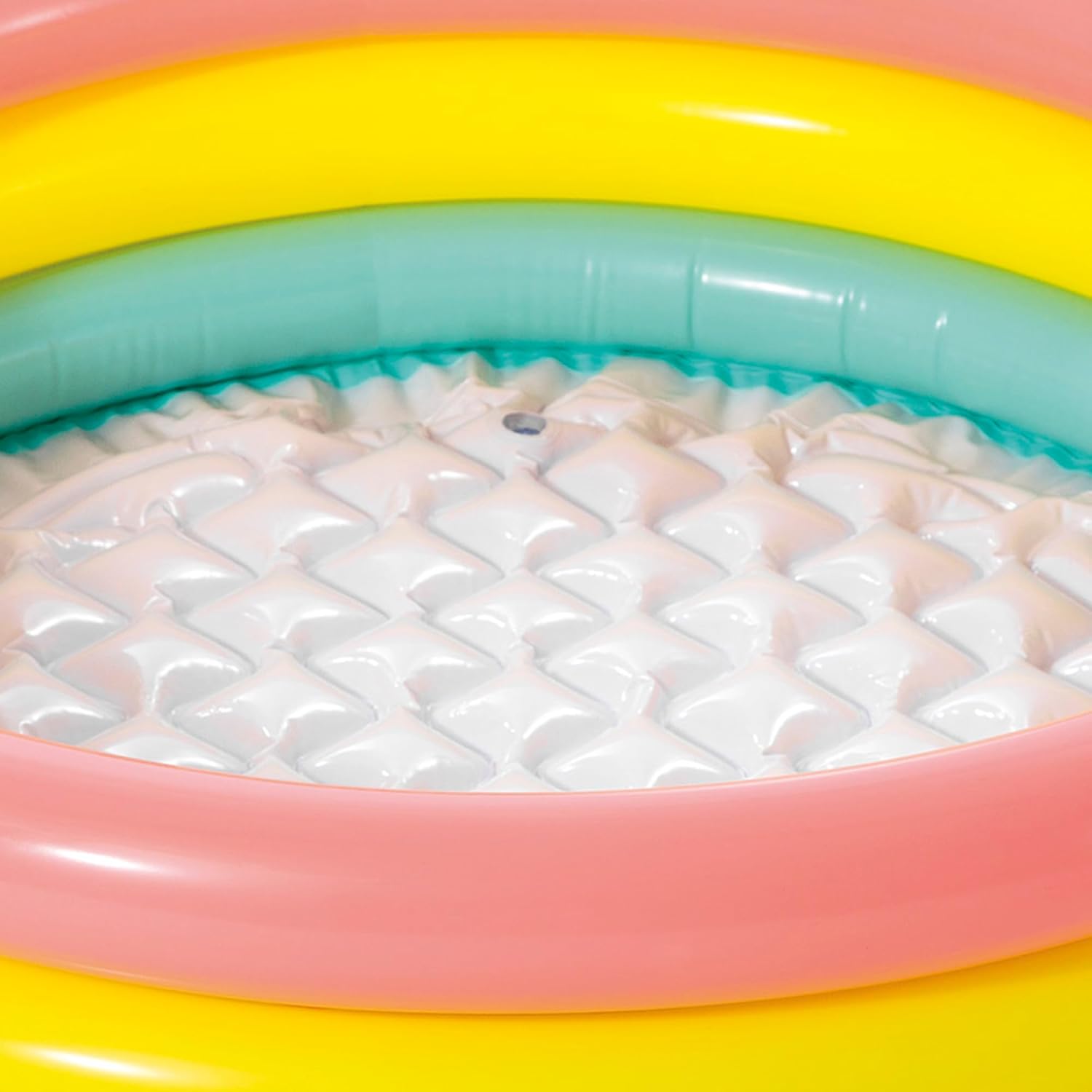Intex 34" x 10" Sunset Glow Inflatable Round Baby Pool with 3-Ring Design for Ages 1-3 24hrsmart