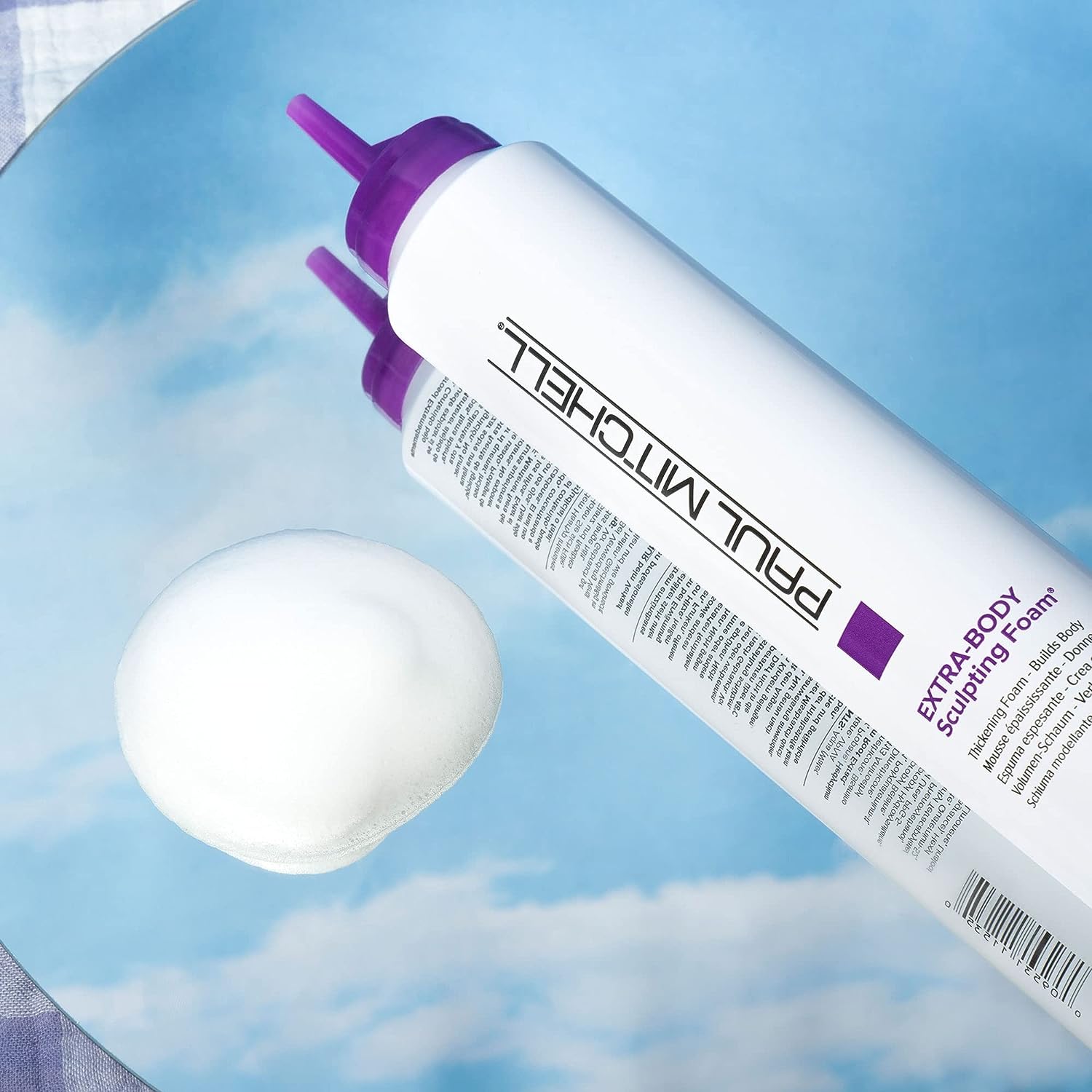 Paul Mitchell Extra-Body Sculpting Foam, Thickens + Builds Body, For Fine Hair 24Hr Smart