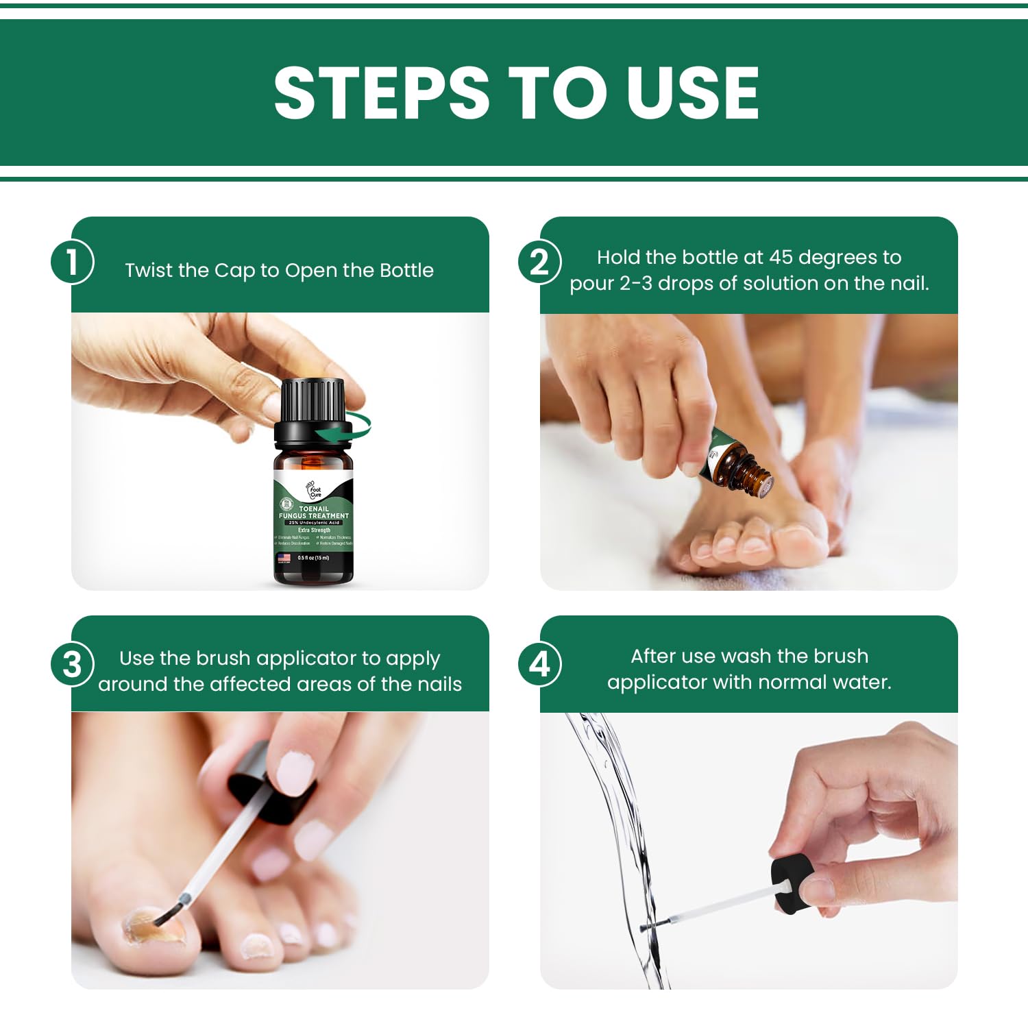 Toenail Fungus Treatment Extra Strength - Best nail fungus treatment for fingernails, nail repair, toenail softener, yellow toenail treatment, ingrown nails and foot fungus treatment extra strength 24Hr Smart