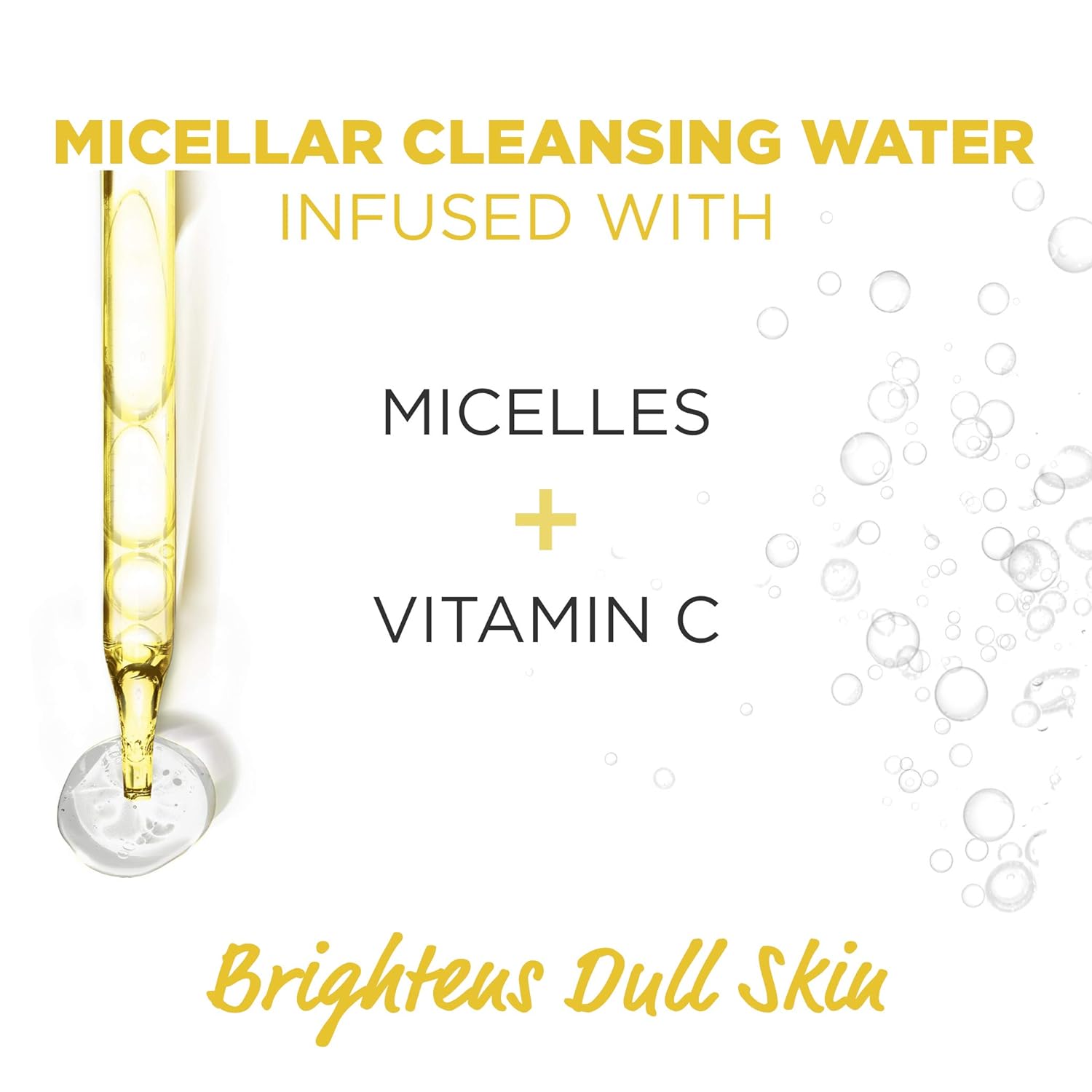 Garnier SkinActive Micellar Water with Vitamin C, Facial Cleanser & Makeup Remover, 13.5 Fl Oz (400mL), 2 Count (Packaging May Vary) - 24hrsmart