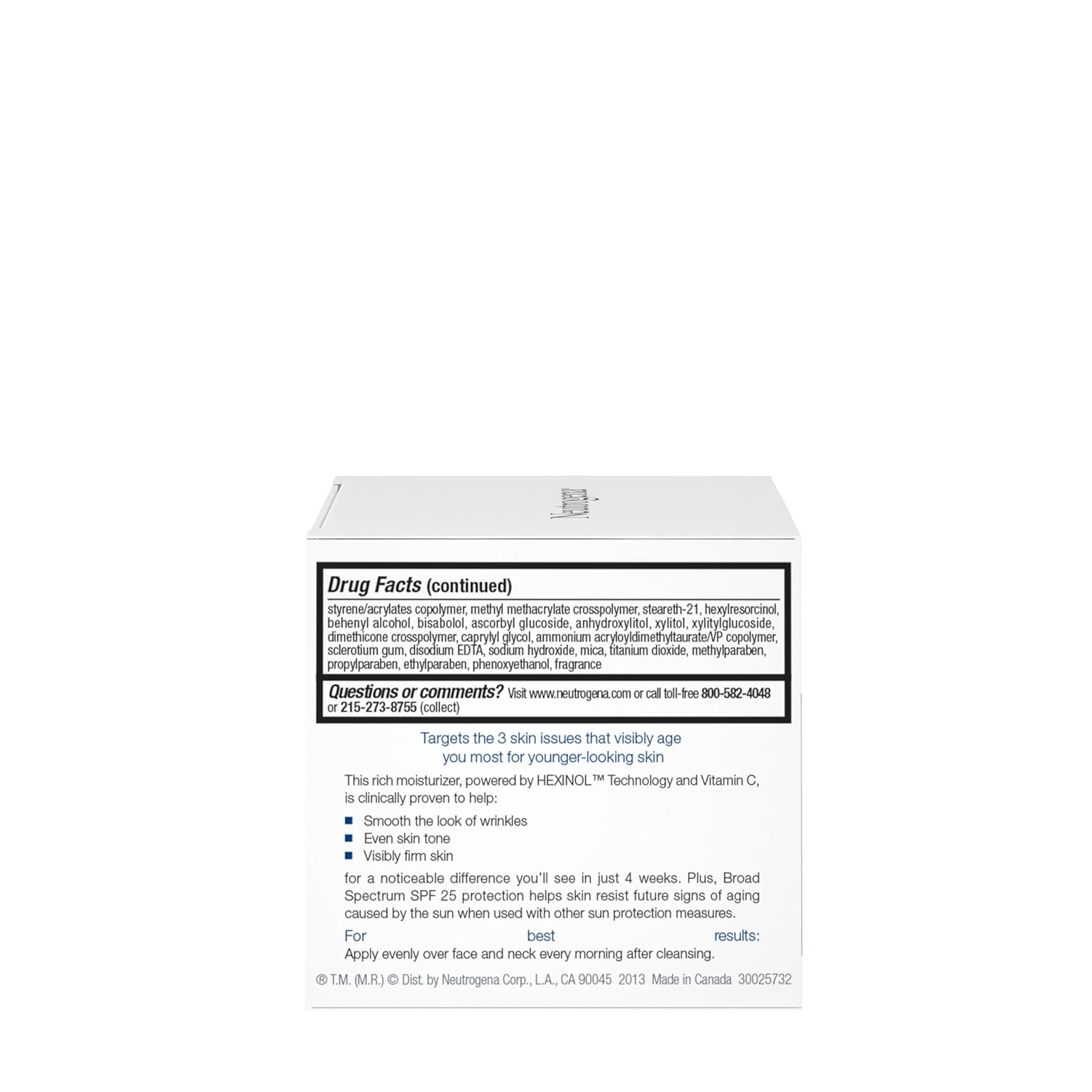 Neutrogena Triple Age Repair Face Moisturizer with SPF 25, 1.7 oz Jar, Anti-Aging Face Cream, SPF Moisturizer & Neck Cream, Anti Wrinkle Lotion for Dark Spots, Glycerin & Shea Butter 24hrsmart