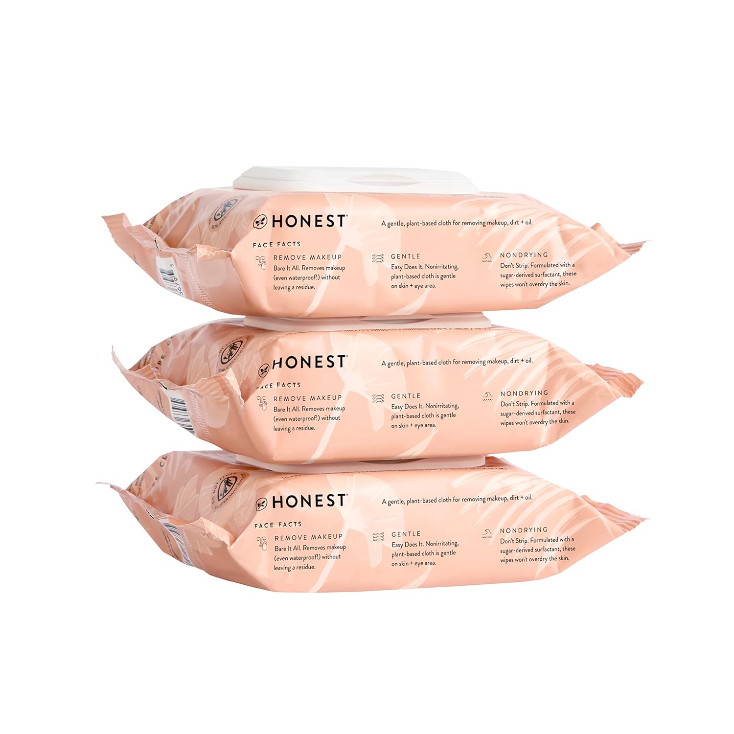 Honest Beauty Makeup Remover Facial Wipes | EWG Verified, Plant-Based, Hypoallergenic | 30 Count 3 Pack - 24hrsmart