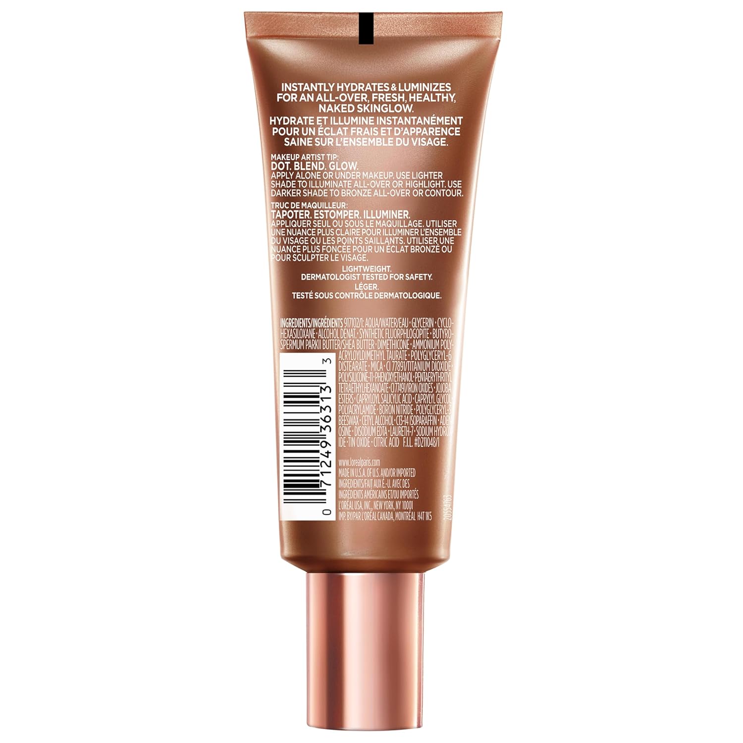 L’Oréal Paris Makeup True Match Lumi Glotion, Natural Glow Enhancer, Illuminator Highlighter Skin Tint, for an All Day Radiant Glow, Deep, 1.35 Ounces - 24hrsmart