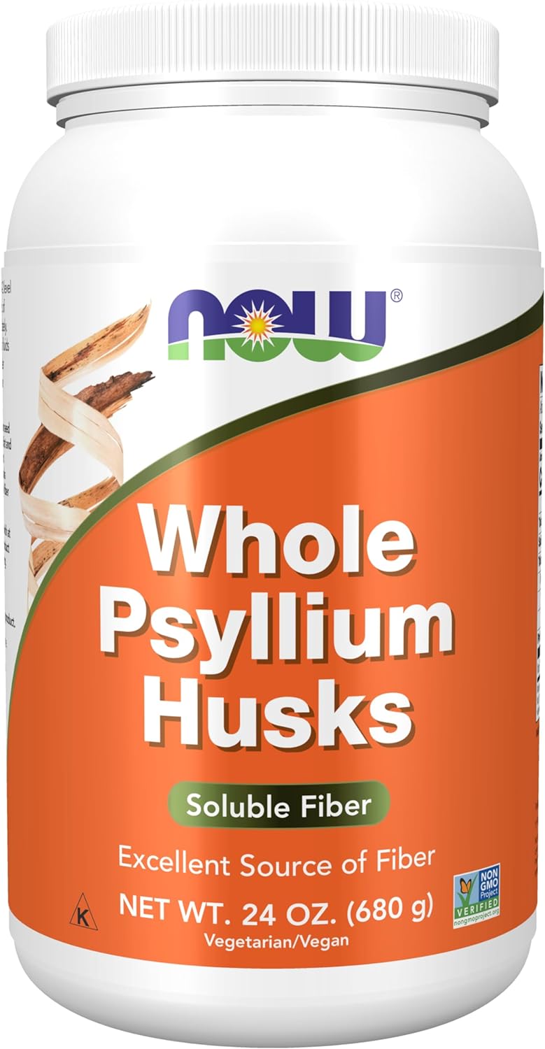 NOW Foods Psyllium Husks, Whole, 24 oz. 24Hr Smart