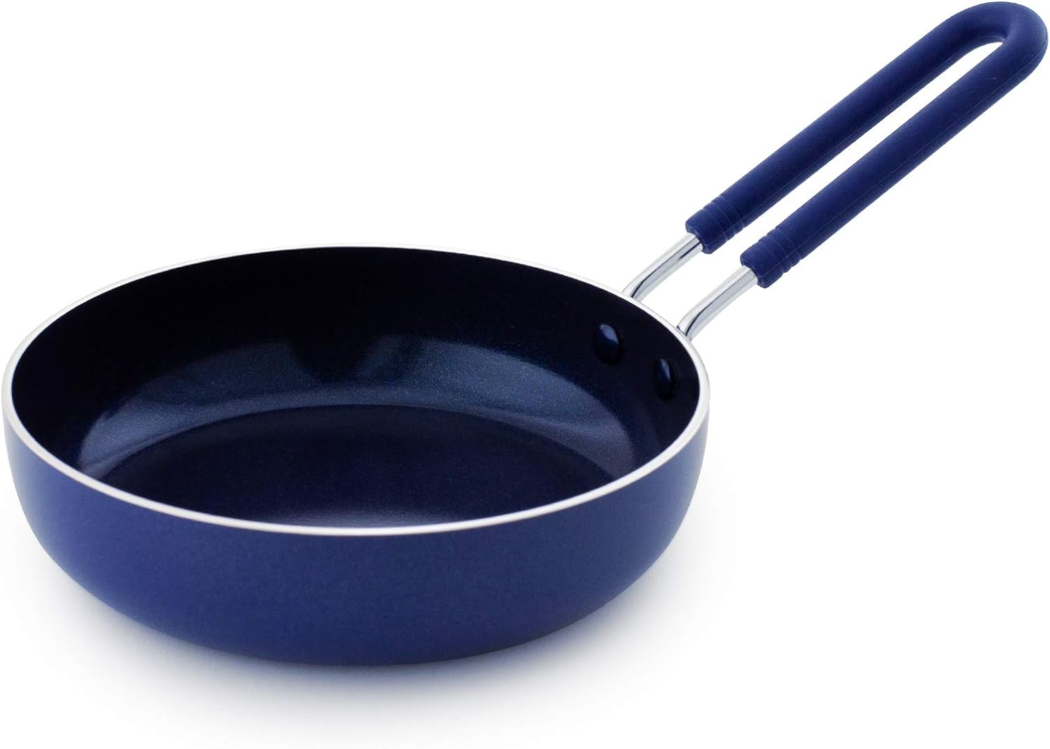 Blue Diamond Cookware Healthy Ceramic Nonstick Mini Egg Pan, Blue - 24hrsmart
