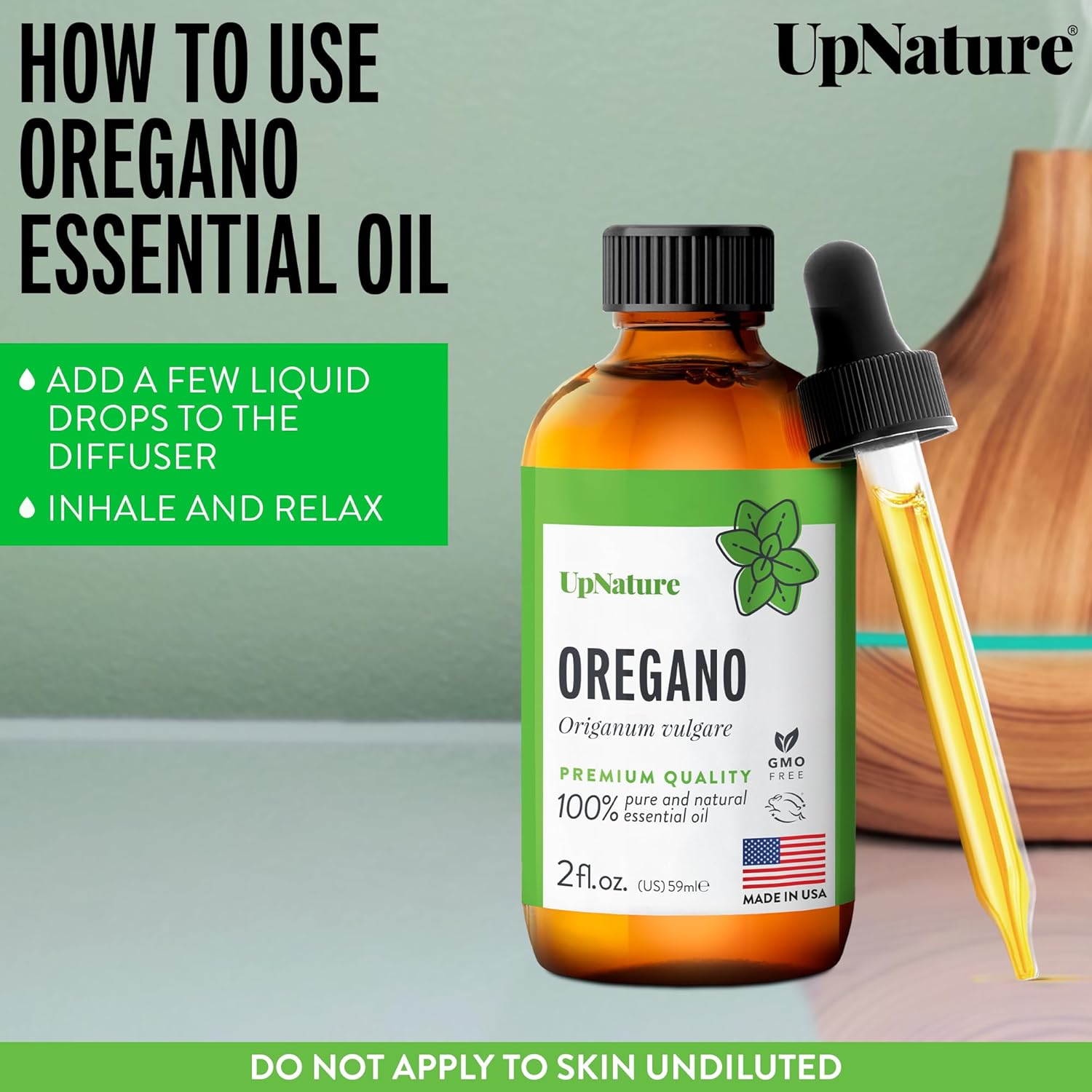UpNature Oregano Oil - Huge 2oz - 100% Pure Oregano Essential Oil 24hrsmart