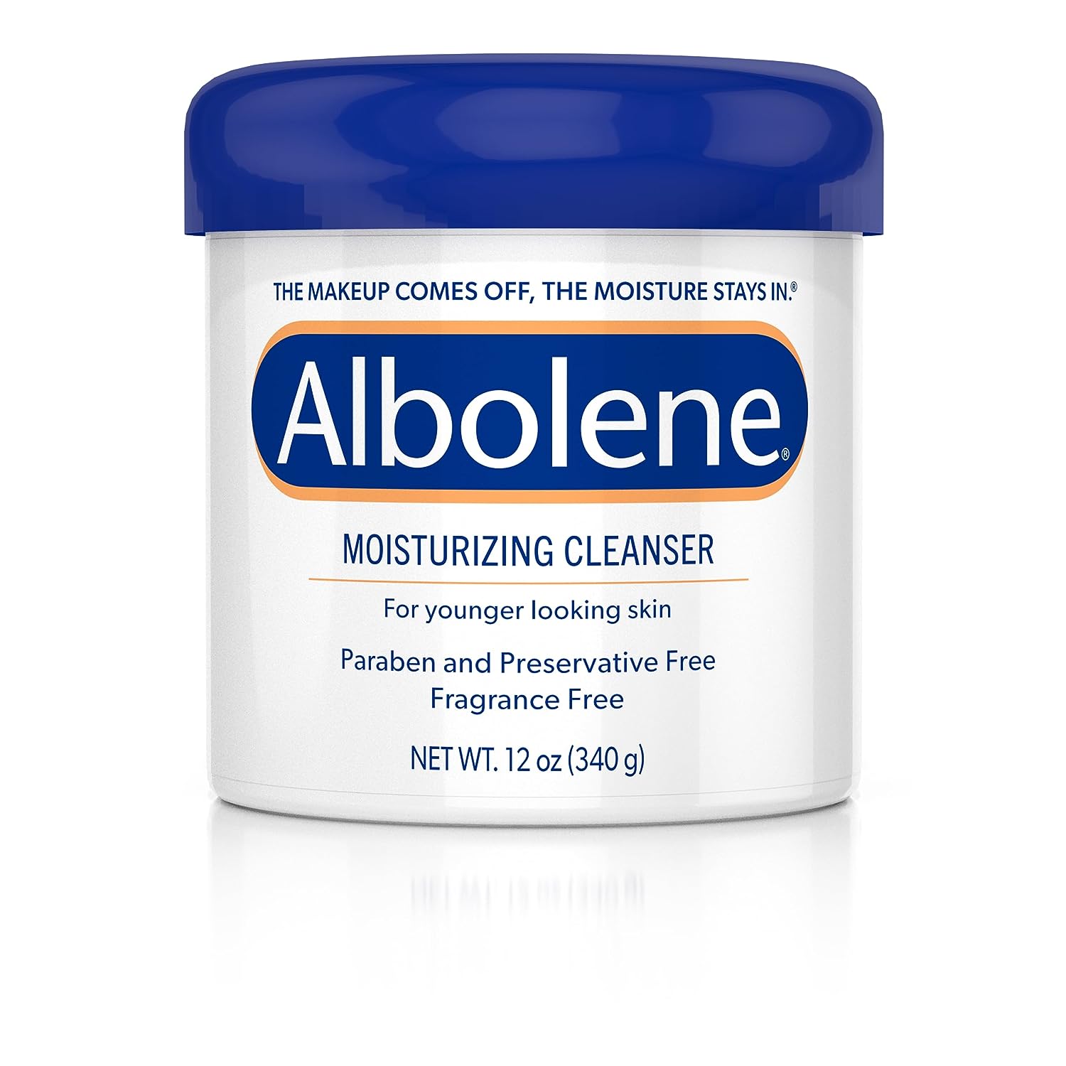 Albolene Face Moisturizer and Makeup Remover, Facial Cleanser and Cleansing Balm, Beta Carotene Fragrance Free Cream, 12 oz - 24hrsmart
