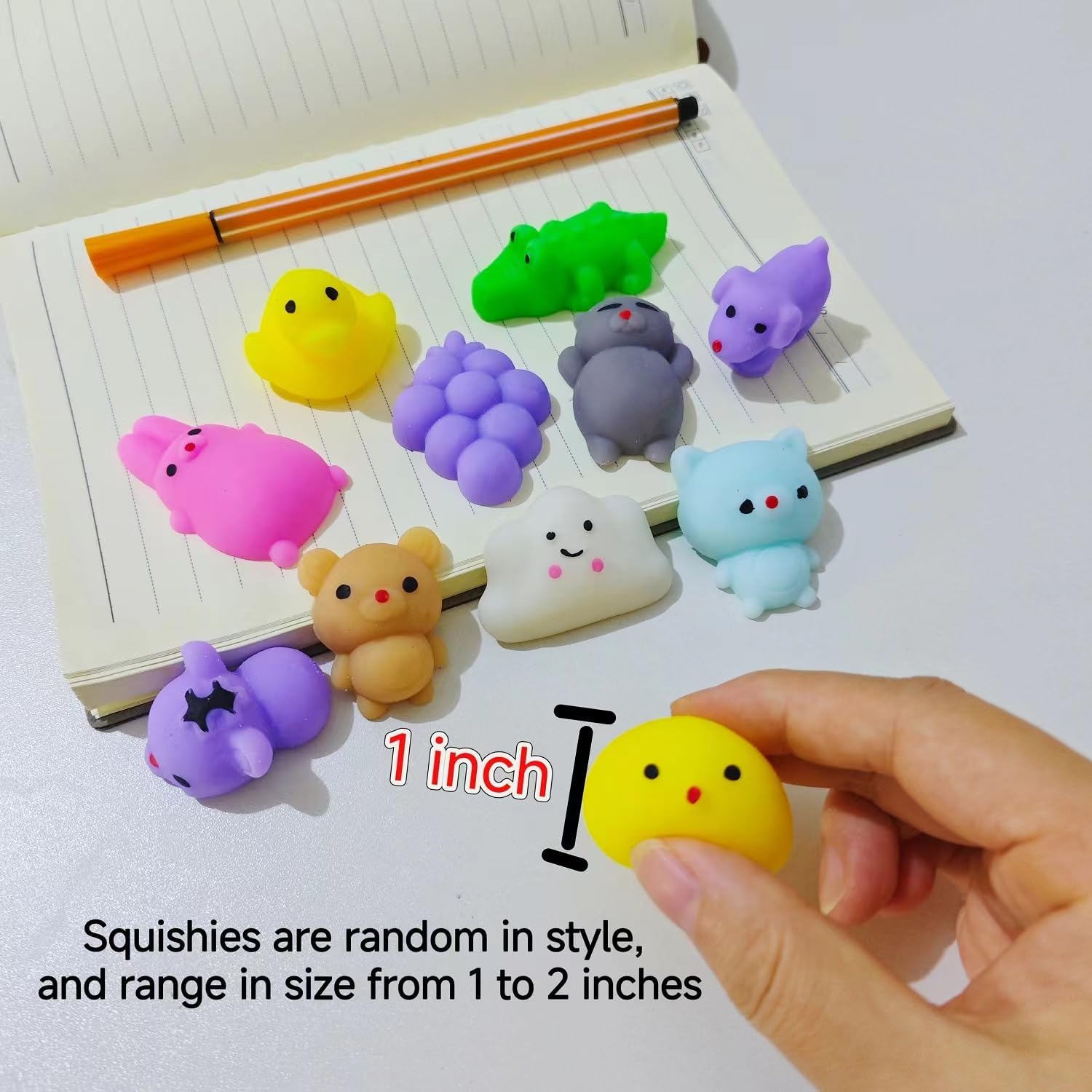 80Pcs Party Favors for Kids 4-8, Kawaii Squishies Mochi Squishy Toy Bulk Fidget Sensory Toys Birthday Gifts for Boys Girls Goodie Bag Christmas Stocking Stuffers Treasure Box Classroom Prizes 24hrsmart