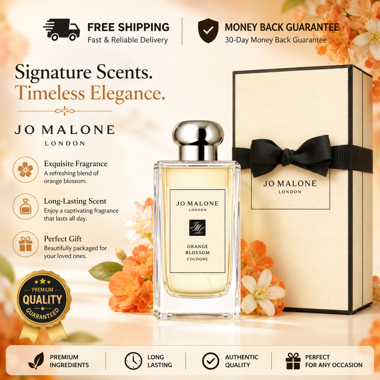 Jo Malone London Orange Blossom Cologne Spray 3.4 oz/ 100 - 24hrsmart