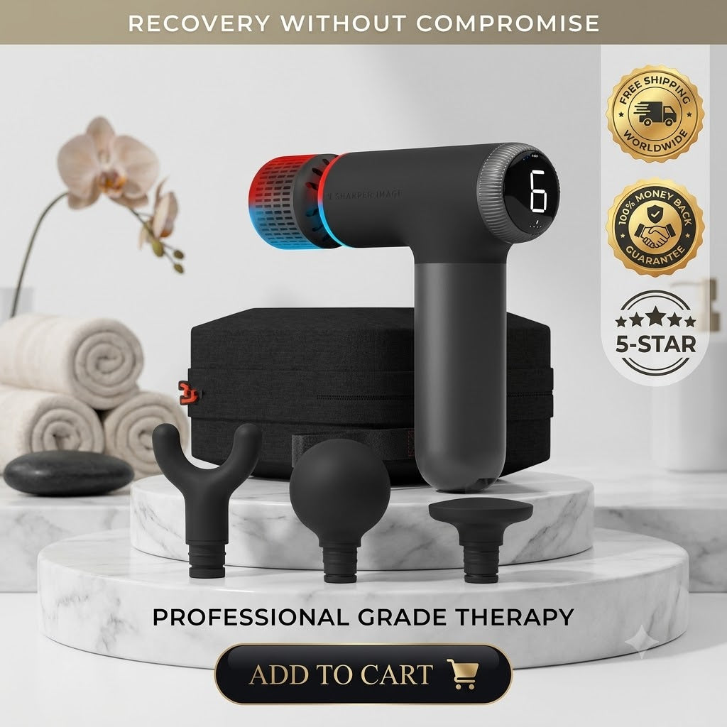 Sharper Image PowerBoost Pro Plus Hot and Cold Compact Body Massager - 24hrsmart