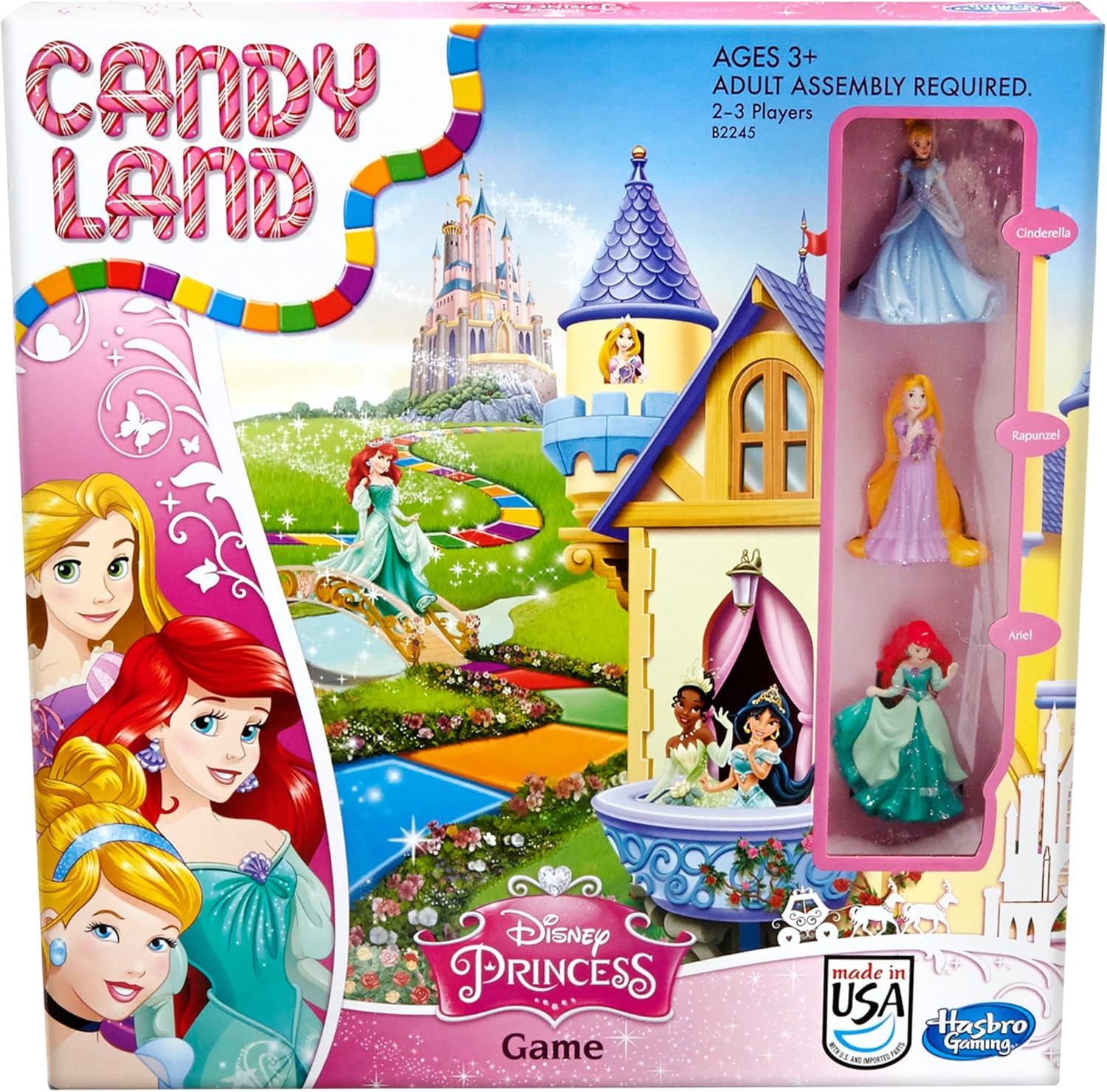 Hasbro Gaming Candy Land Disney Princess Edition Board Game | Preschool Games for 2-3 Players | Family Games for Kids | Easter Gifts for Boys & Girls | Ages 3+ 24Hr Smart