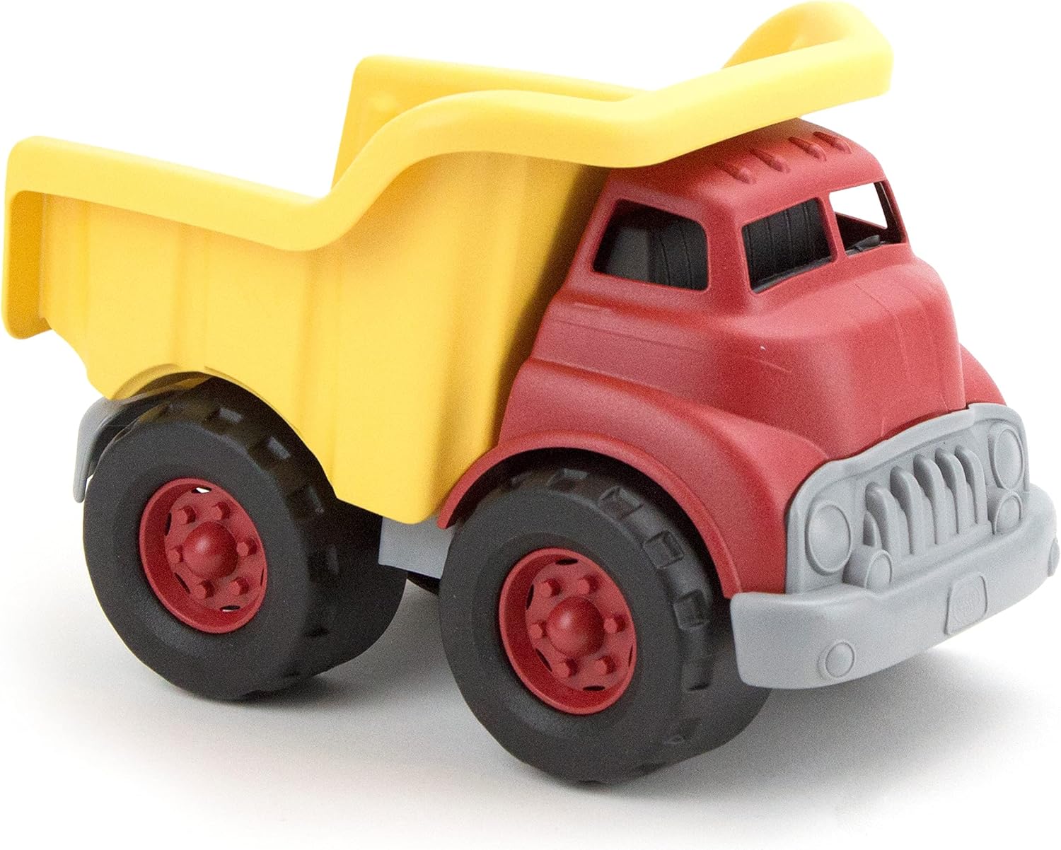 Green Toys Dump Truck in Yellow and Red - BPA Free, Phthalates Free Toys for Gross/Fine Motor Skill Development. Pretend Play , Red/Yellow 24hrsmart