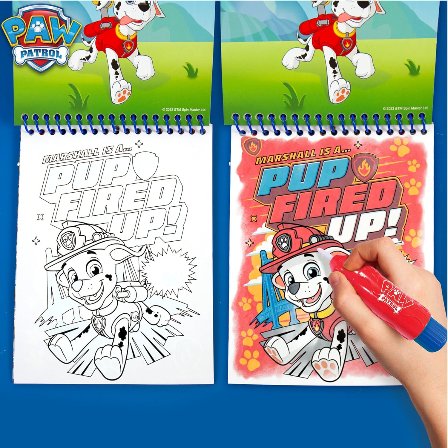 Paw Patrol Aqua Art, Color 4 Reusable Aqua Art Pages with a Water Pen, Reusable No-Mess Toddler Activities, Water Reveal Activity Book, Paw Patrol Toy, Toddler Travel Activities, Kids Travel Toys 24hrsmart