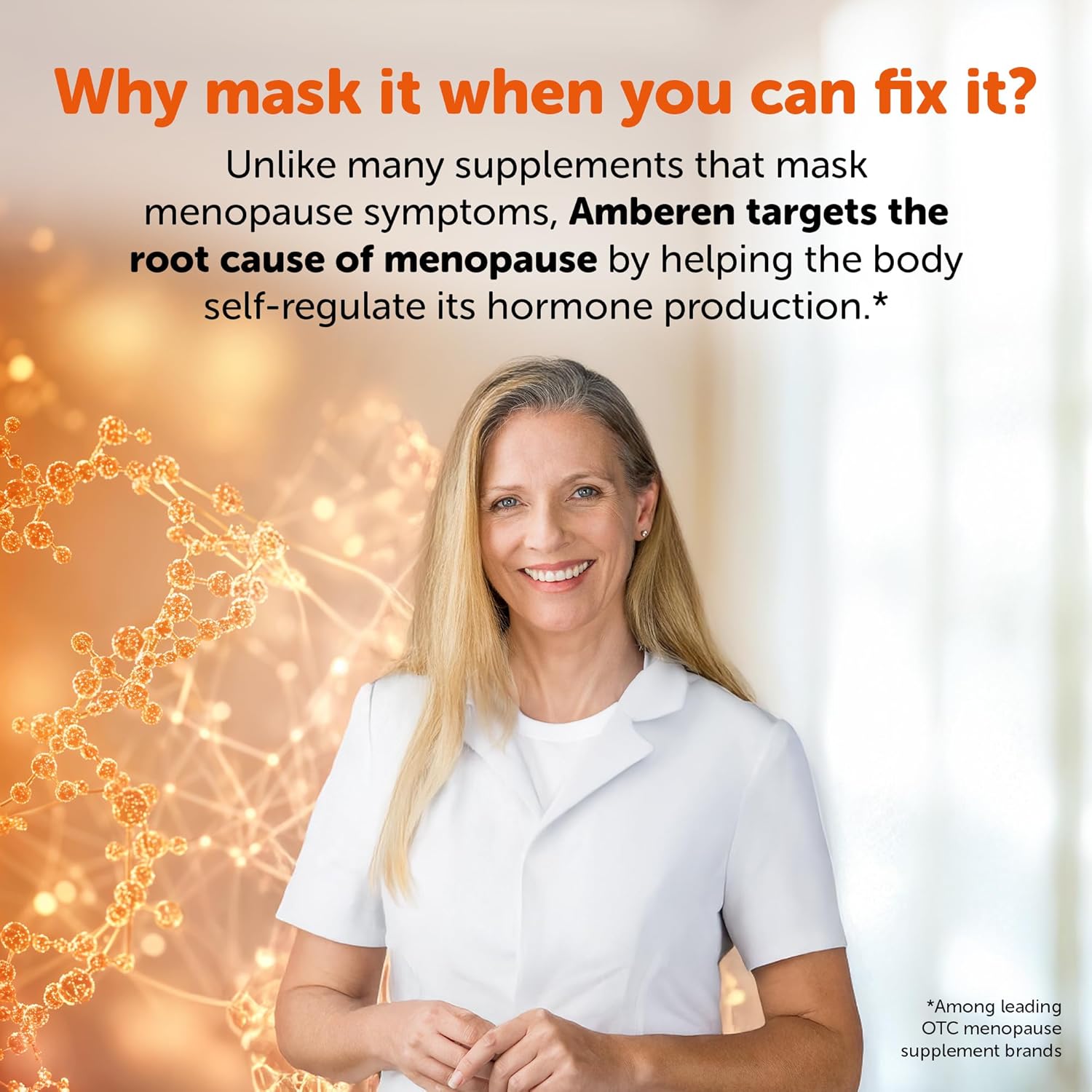 Amberen: Safe Multi-Symptom Menopause Relief. Clinically Shown to Relieve 12 Menopause Symptoms: Hot Flashes, Night Sweats, Mood Swings, Low Energy and More. 1 Month Supply 24Hr Smart