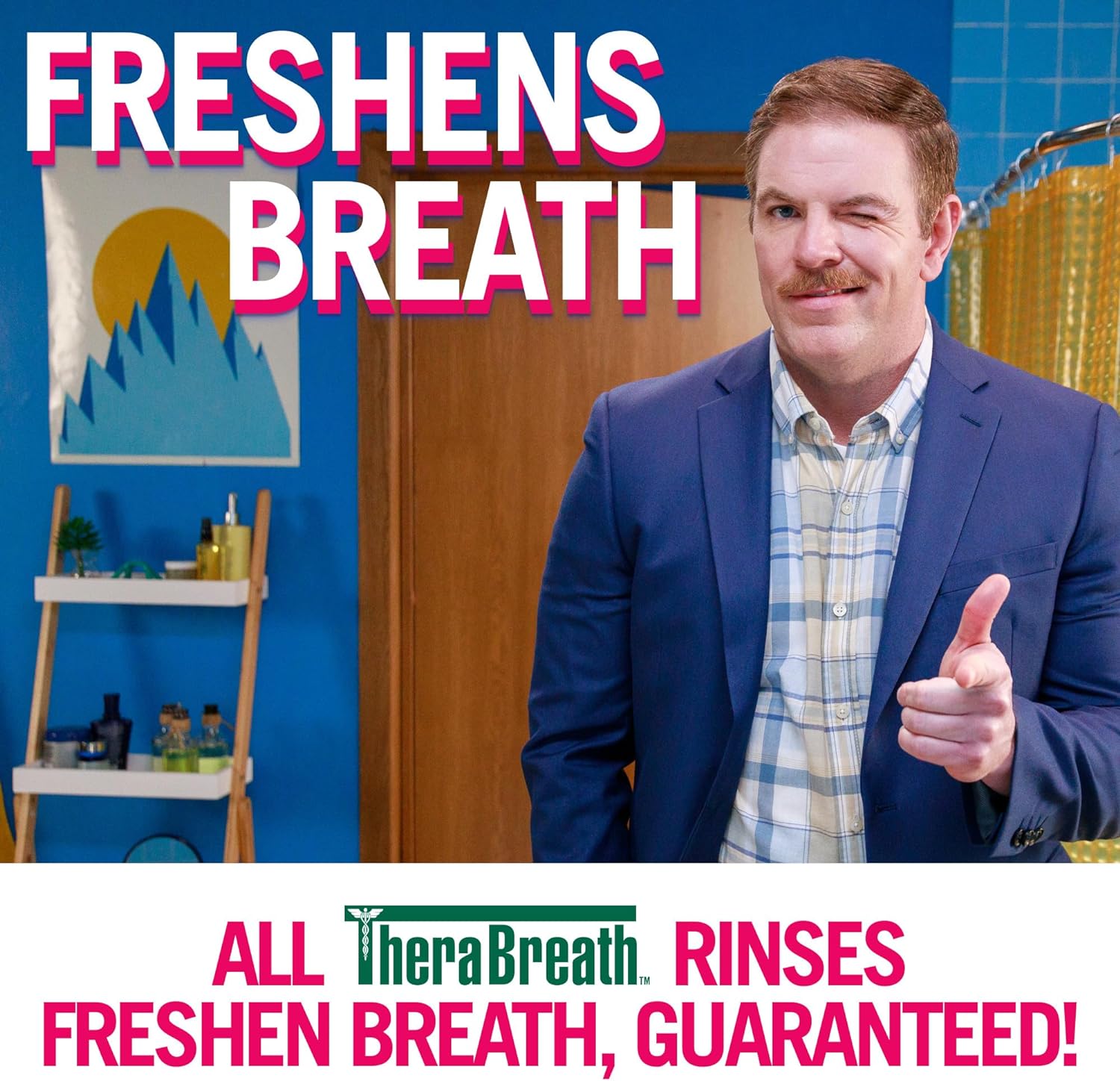 TheraBreath Cavity,Bad Breath Healthy Smile Dentist Formulated 24-Hour Oral Rinse, Fluoride Mouthwash, Sparkle Mint, 16 Ounce (Pack of 2) - 24hrsmart