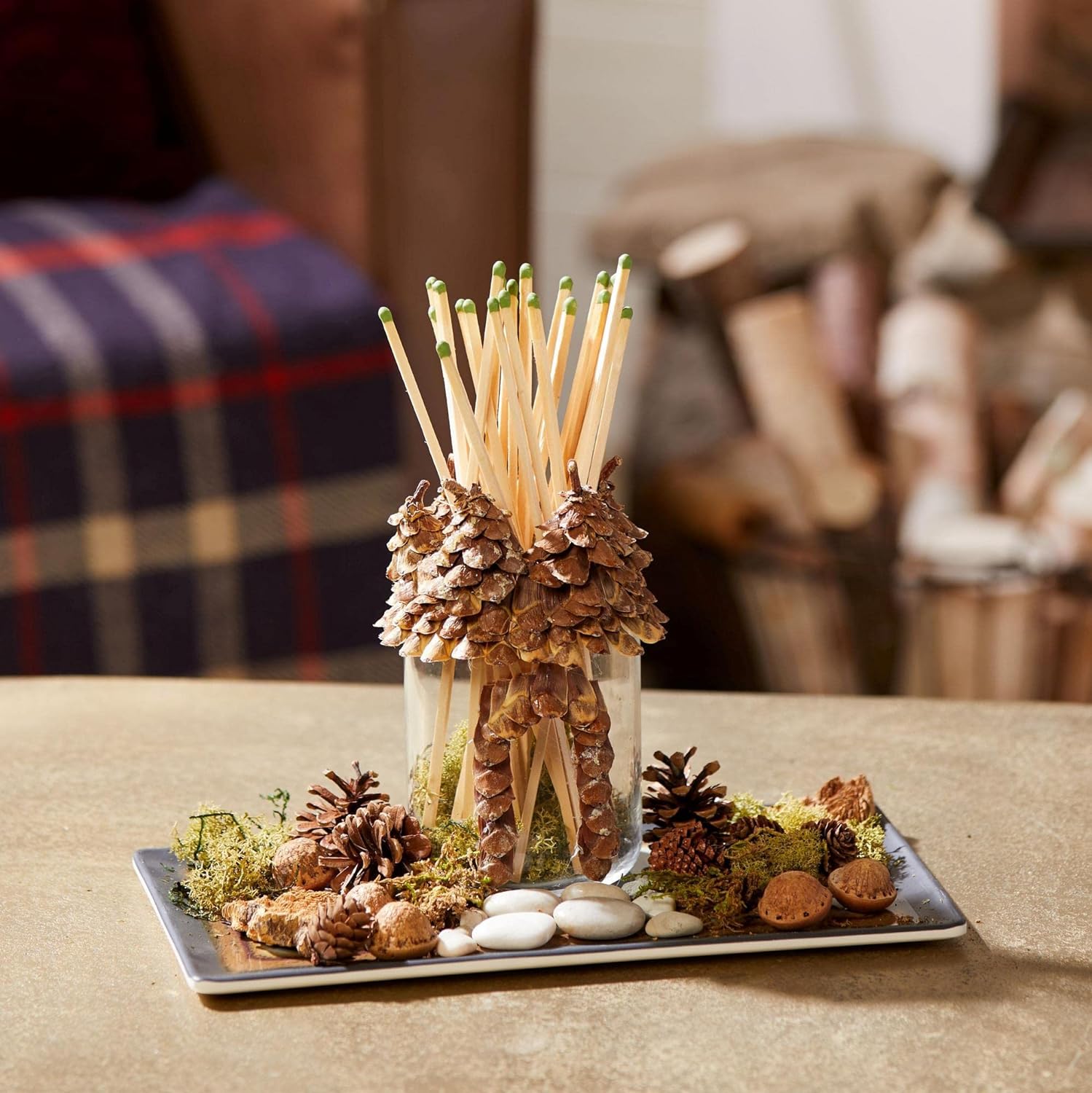 Yankee Candle Balsam & Cedar Scented, Classic 22oz Large Jar Single Wick Candle, Over 110 Hours of Burn Time - 24hrsmart