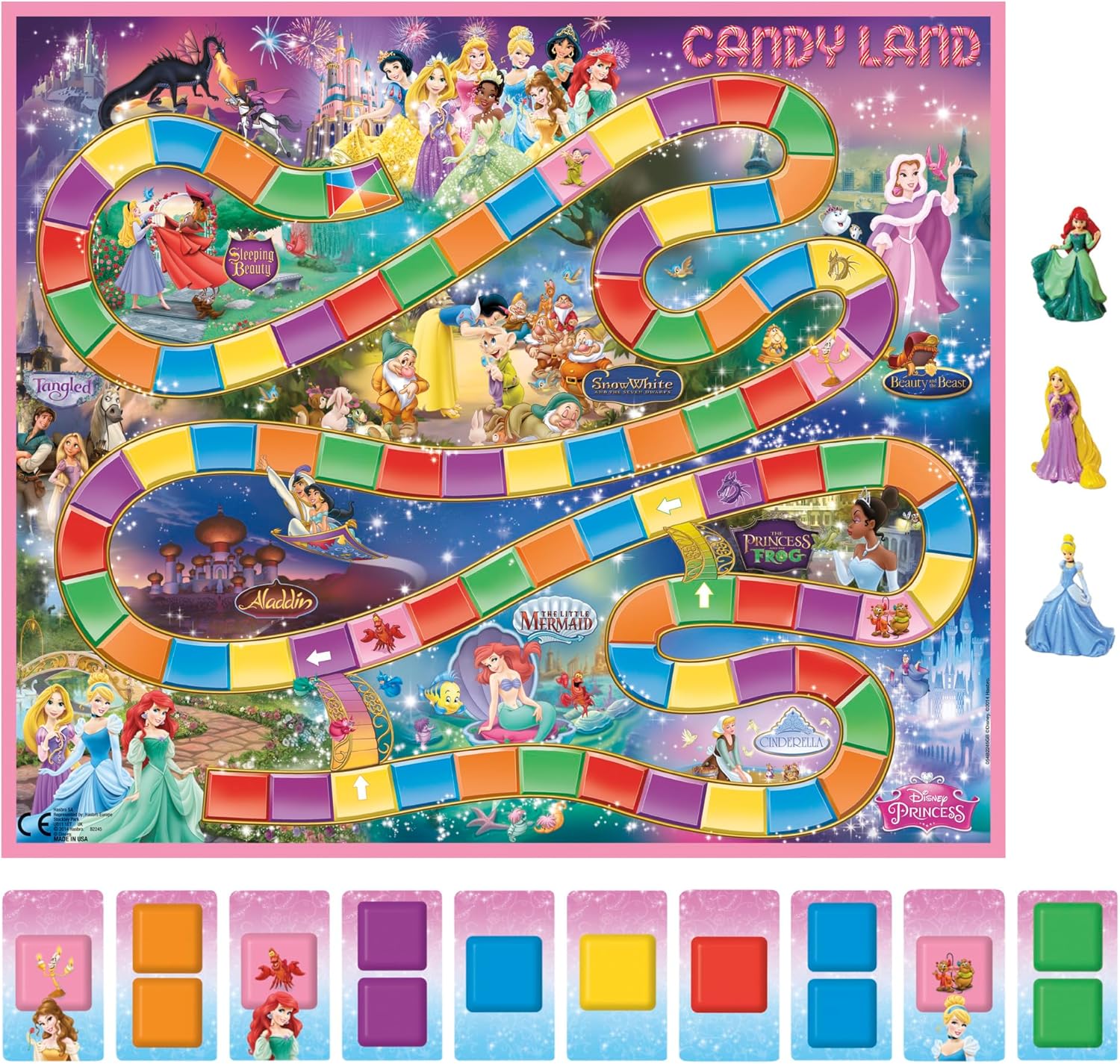 Hasbro Gaming Candy Land Disney Princess Edition Board Game | Preschool Games for 2-3 Players | Family Games for Kids | Easter Gifts for Boys & Girls | Ages 3+ 24Hr Smart