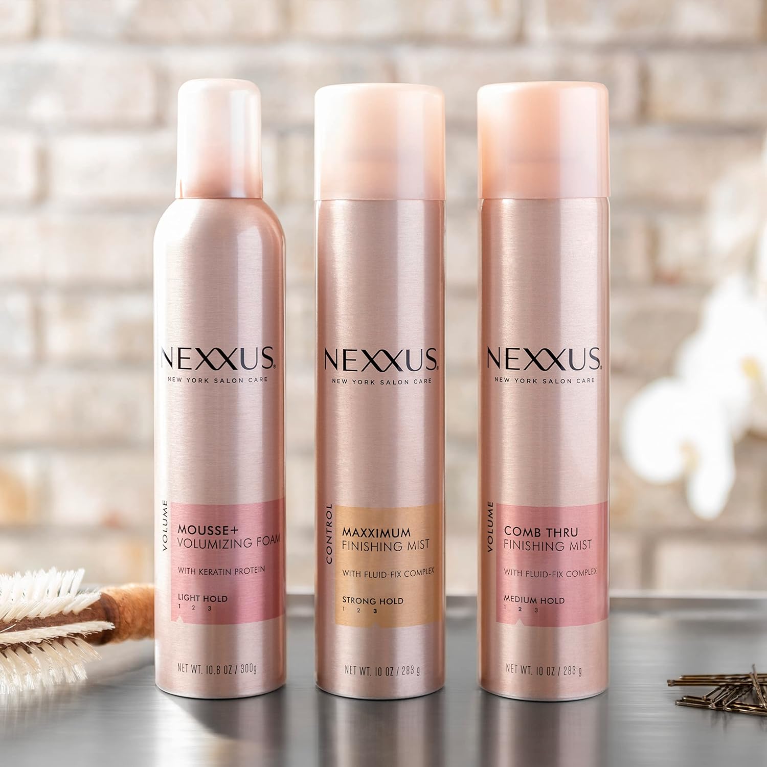 Nexxus Maximum Hold Finishing Hair Spray, for Control, Hold Hairspray for Women Hair Styling 10 oz - 24hrsmart