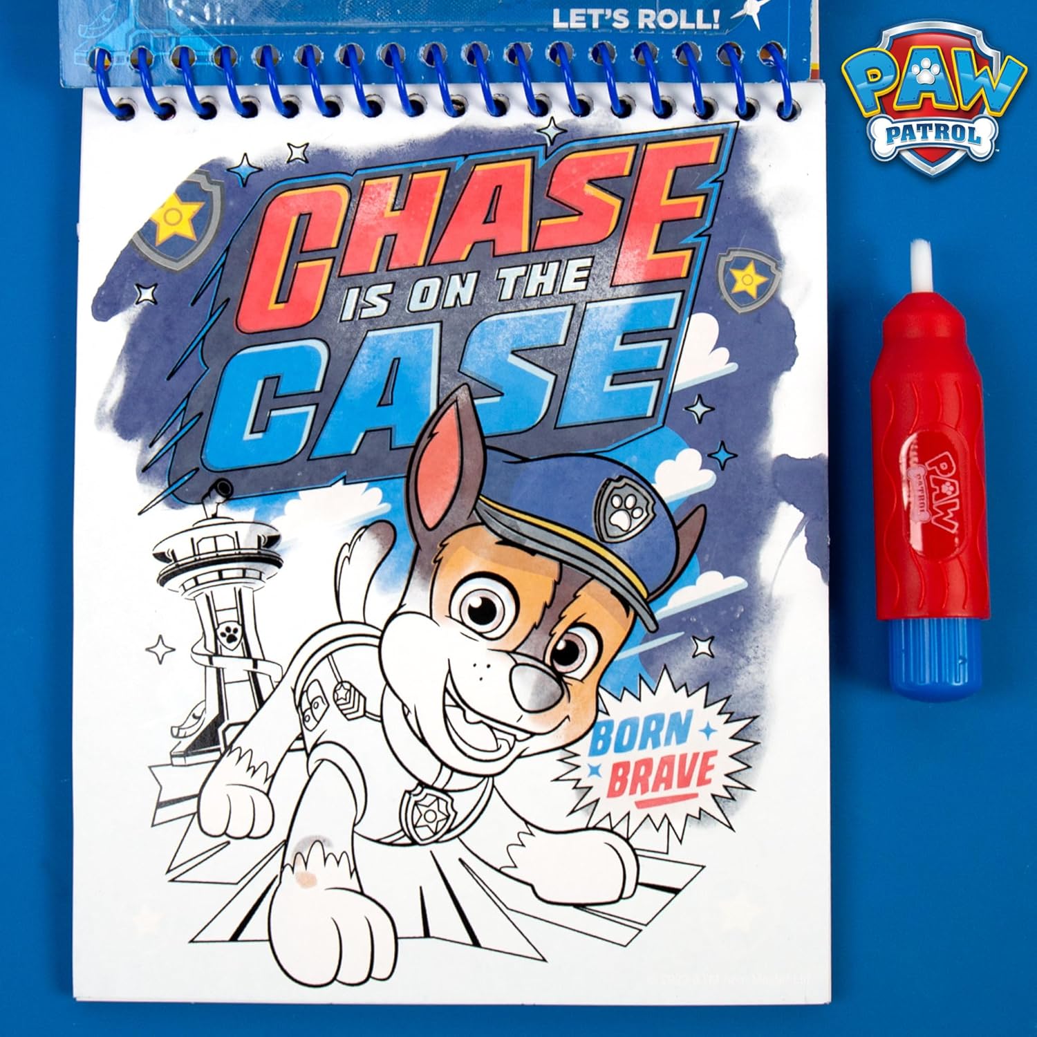 Paw Patrol Aqua Art, Color 4 Reusable Aqua Art Pages with a Water Pen, Reusable No-Mess Toddler Activities, Water Reveal Activity Book, Paw Patrol Toy, Toddler Travel Activities, Kids Travel Toys 24hrsmart