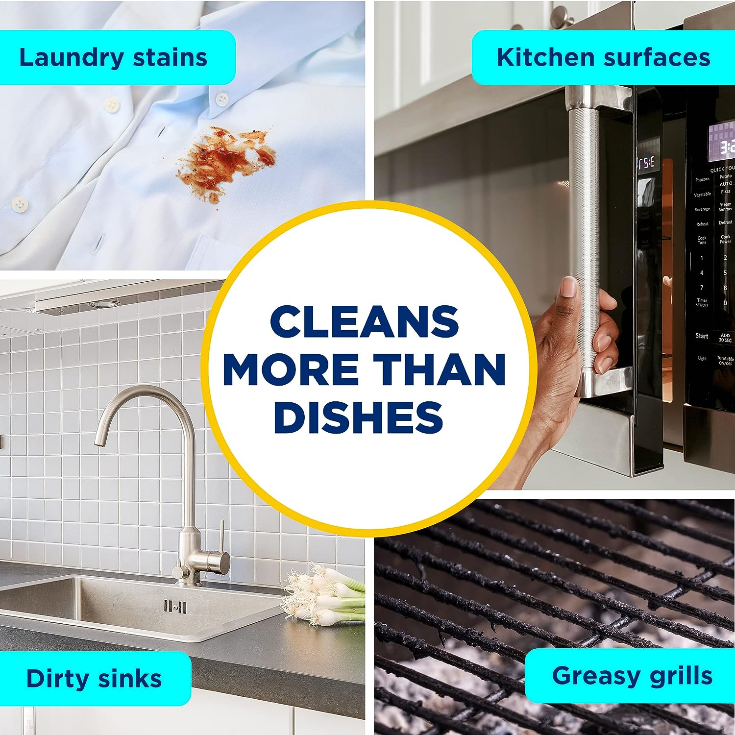 Dawn Platinum Powerwash Dish Spray, Dish Soap, Fresh Scent Bundle, 1 Spray (16oz) + 3 Refills (16oz each)(Pack of 4) - 24hrsmart