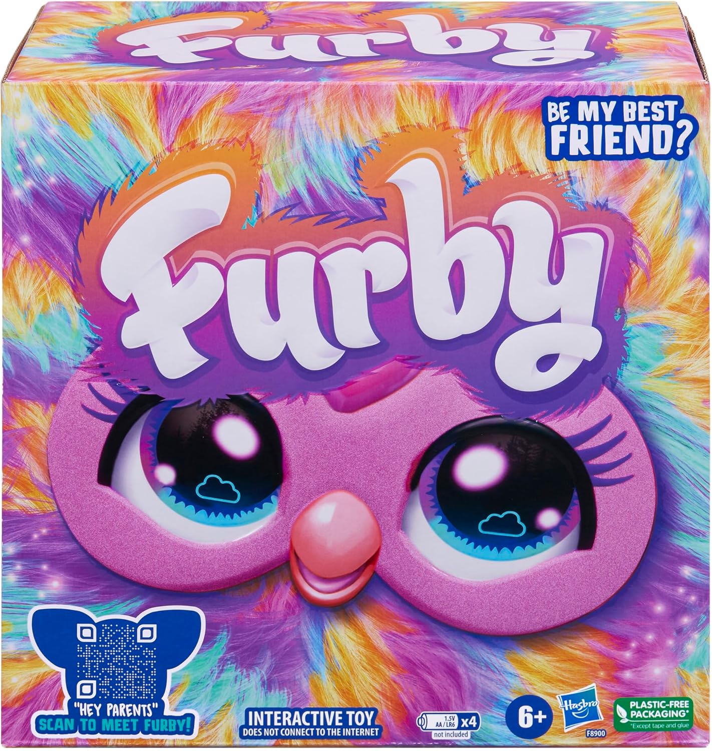 Furby, 15 Fashion Accessories, Interactive Plush Toys for 6 Year Old Girls & Boys & Up, Voice Activated Animatronic 24Hr Smart