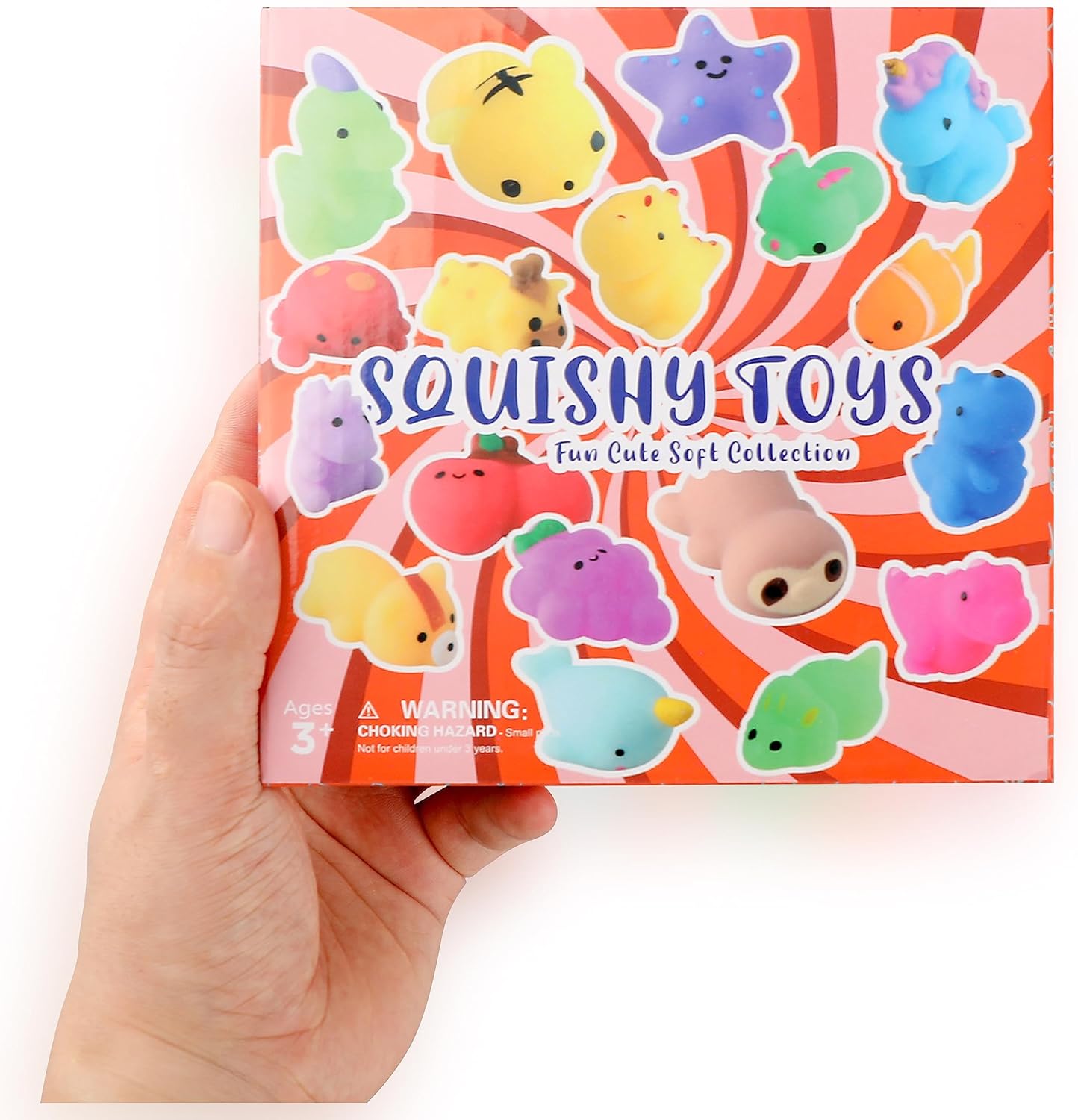 Squishies, 26 Pack Mochi Squishy Toys - Kawaii Cat Squishys Slow Rising Animals - Party Favors, Goodie Bag, Birthday Gifts, Mini Squishies Stress Reliever Toy Pack 24hrsmart