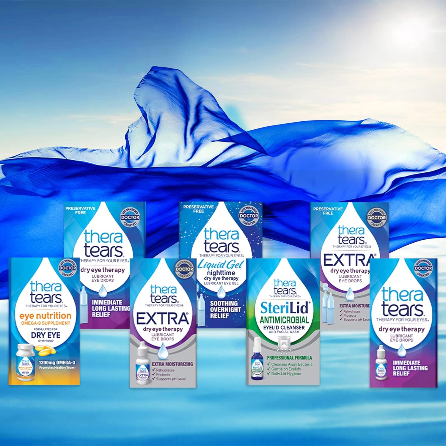 TheraTears SteriLid Eyelid Cleanser and Face Wash, for irritated eyes, 2 fl oz Spray - 24hrsmart