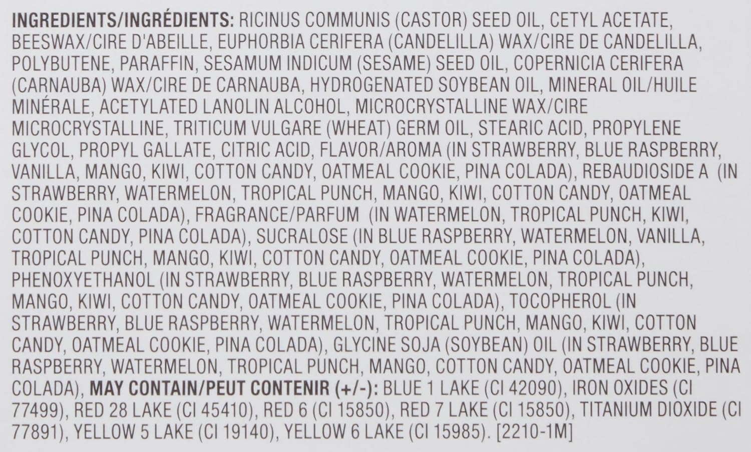 Lip Smacker Original & Best 10 Piece Lip Balm Party Pack Oatmeal Cookie, Vanilla, Mango, Watermelon, Tropical Punch, Cotton Candy, Kiwi, Strawberry, Blue Raspberry, Pina Colada - 24hrsmart