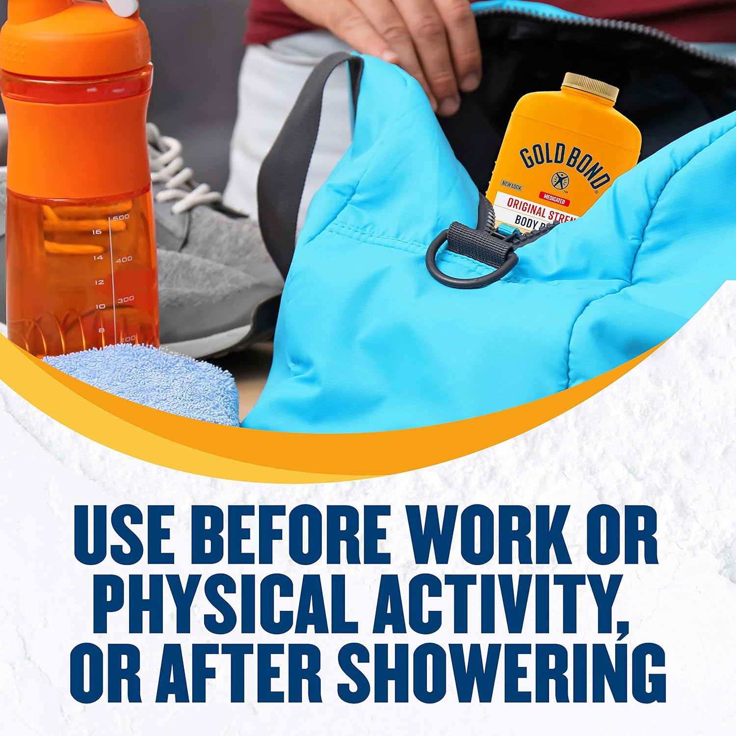 Gold Bond Medicated Original Strength Body Powder, 10 oz., Talc-Free, Anti-Itch, Absorbs & Cools - 24hrsmart